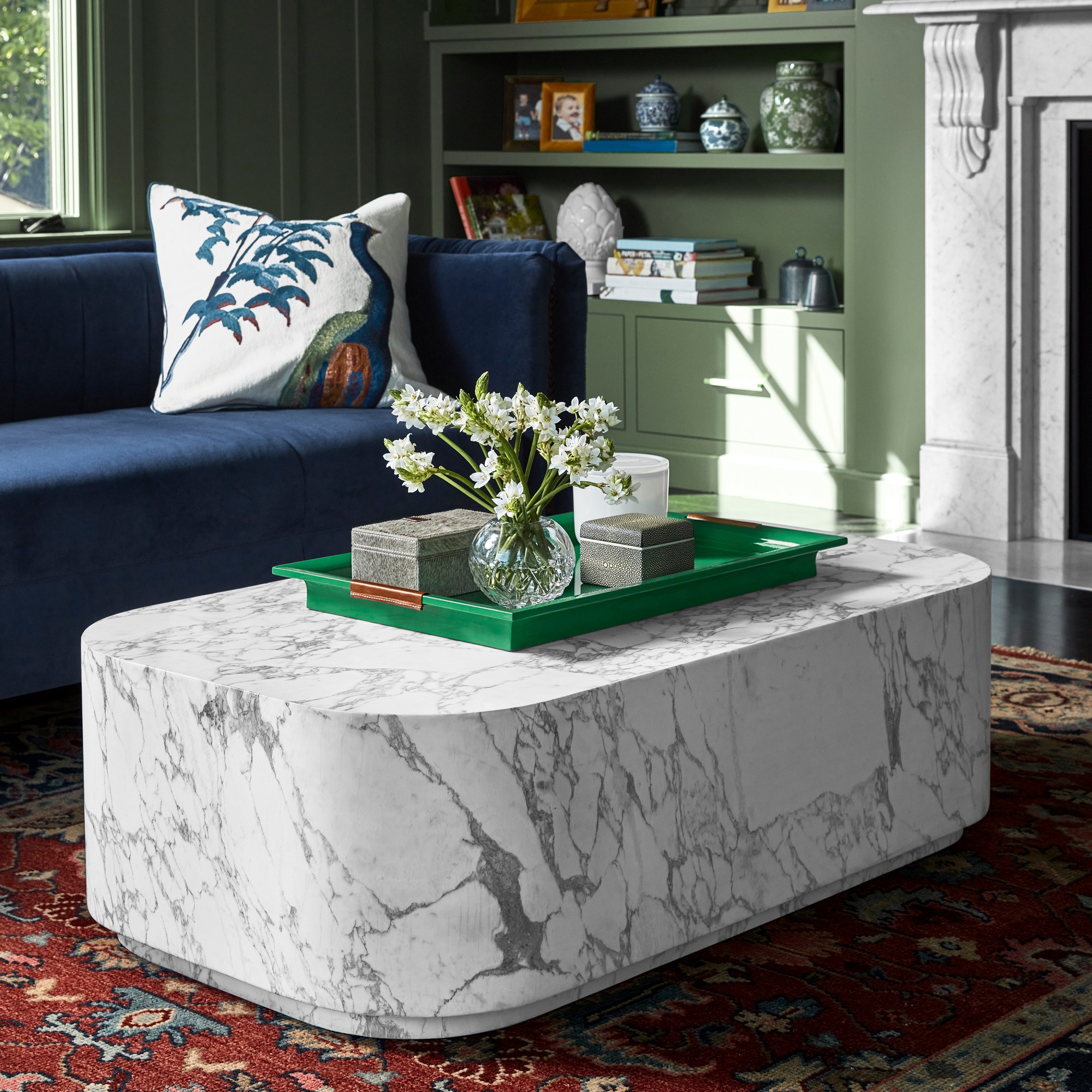 Vittoria Arbescato Curved Edge Coffee Table (48)