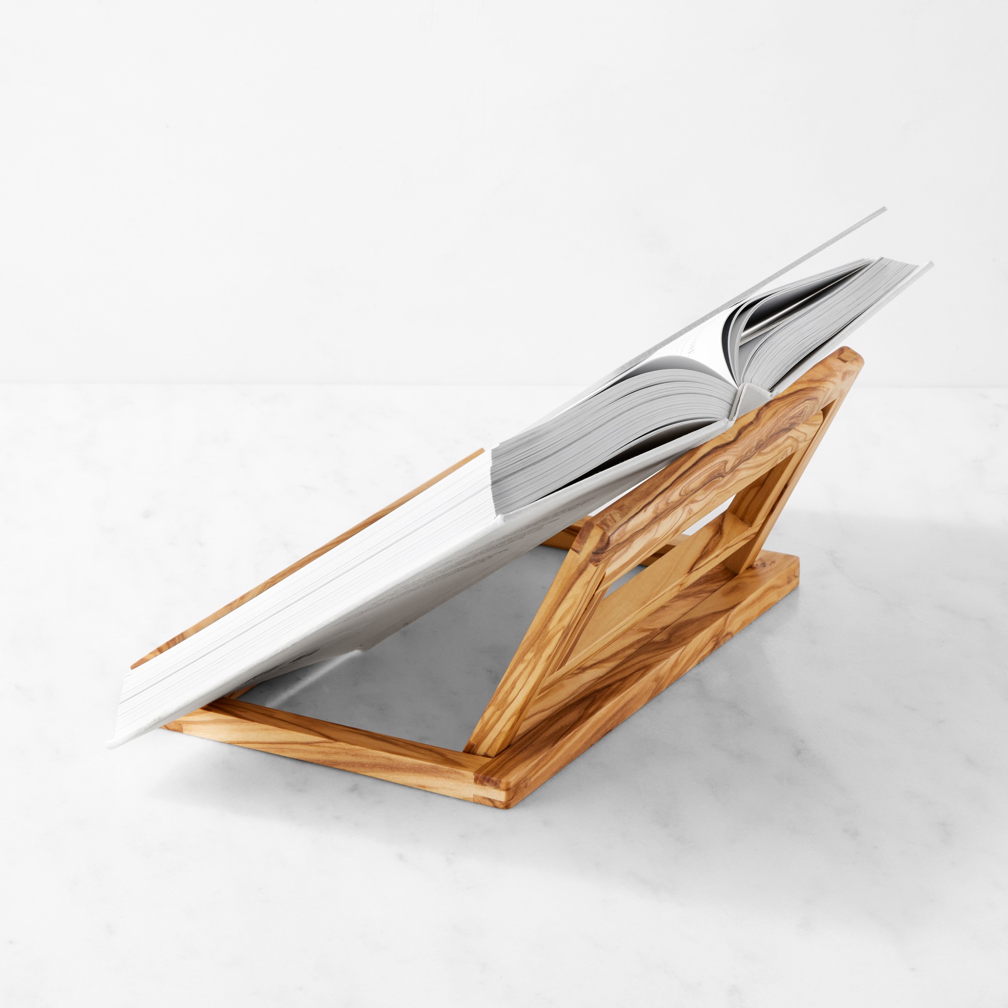 Williams Sonoma Olivewood Cookbook Holder