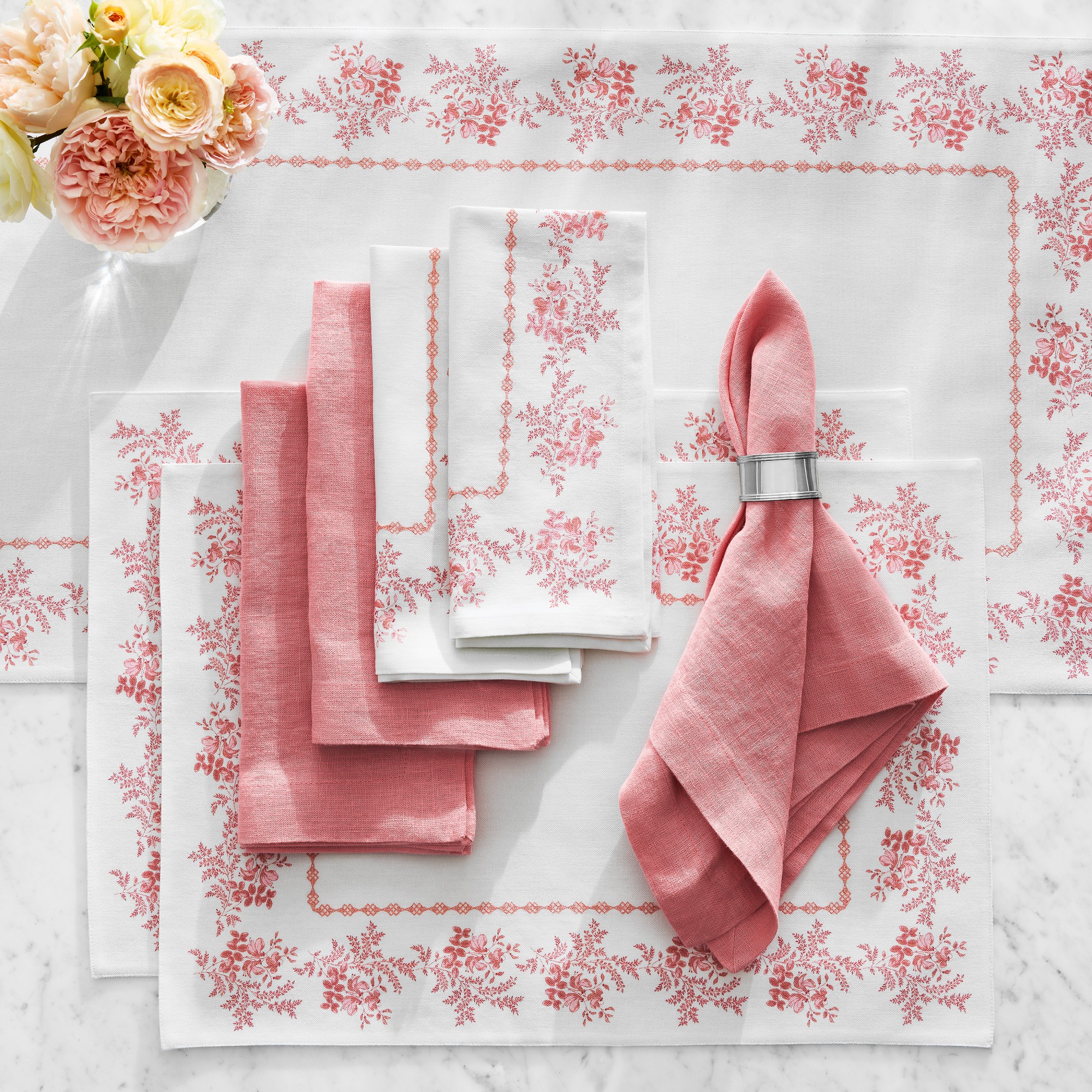 English Floral Table Runner