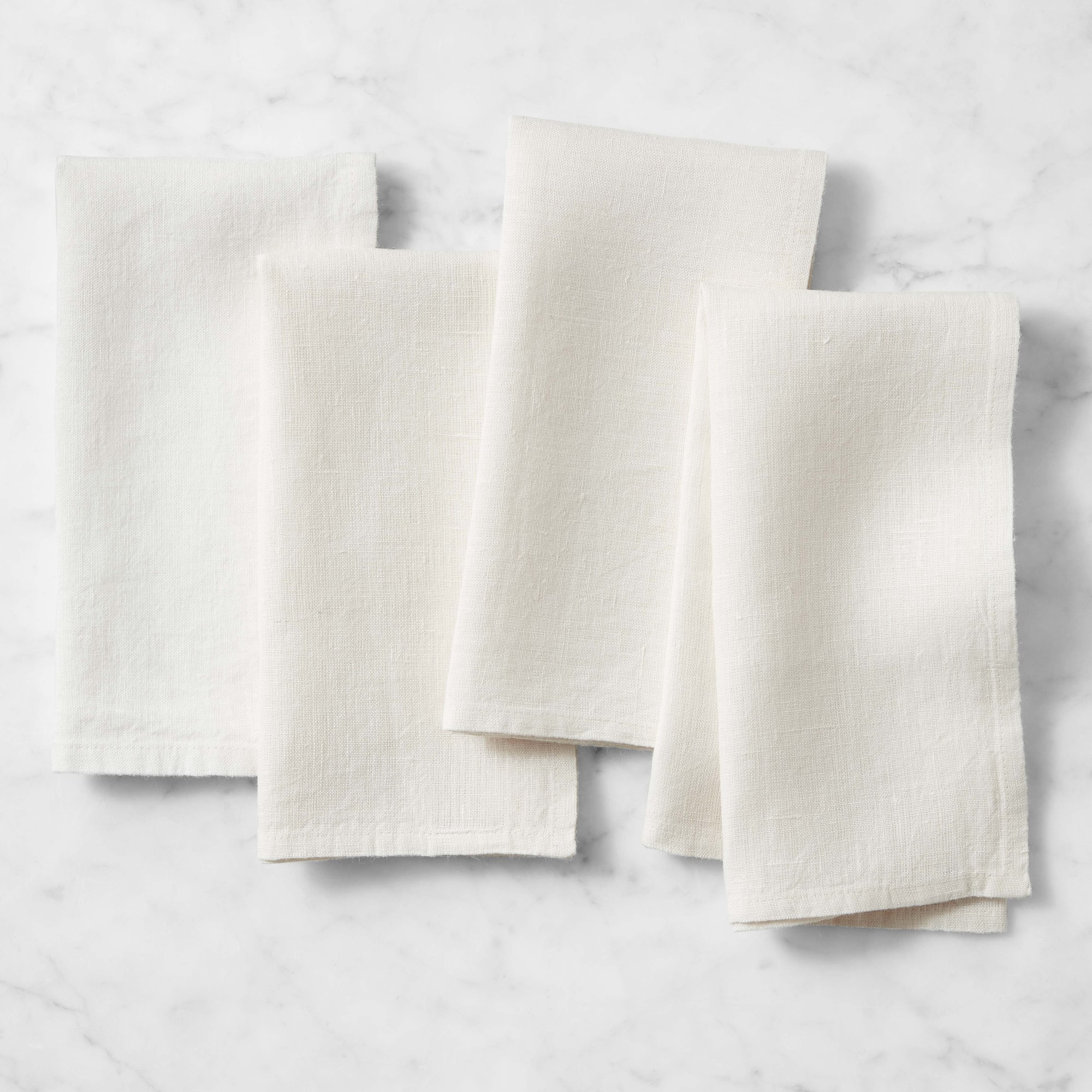 Italian Washed Linen Napkins, Set of 4