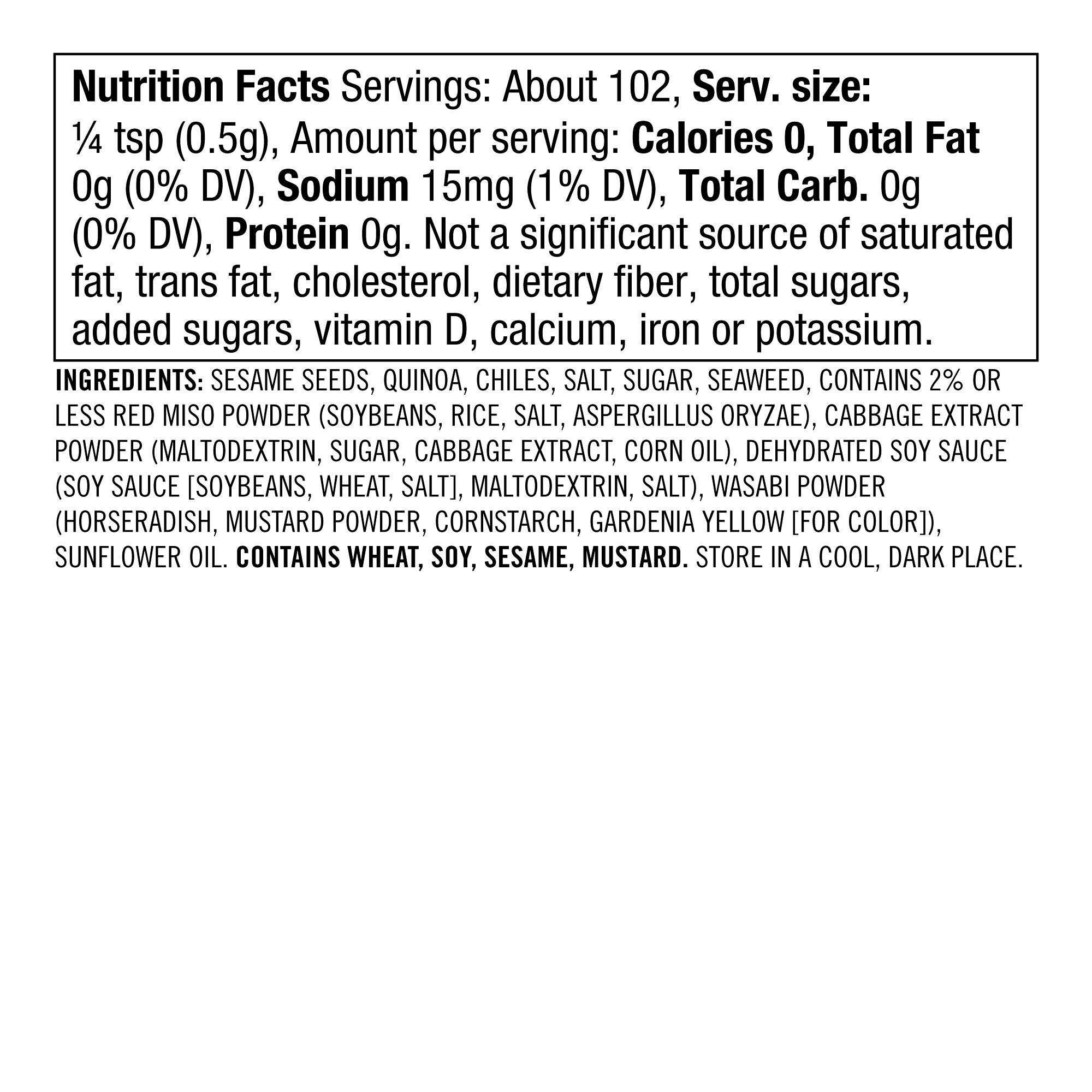 Williams Sonoma Spice Blends, Furikake Seasoning