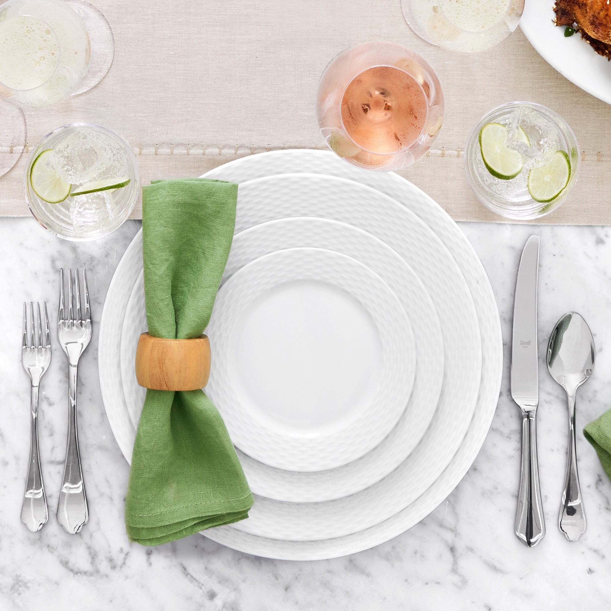 Pillivuyt Basketweave Porcelain Charger