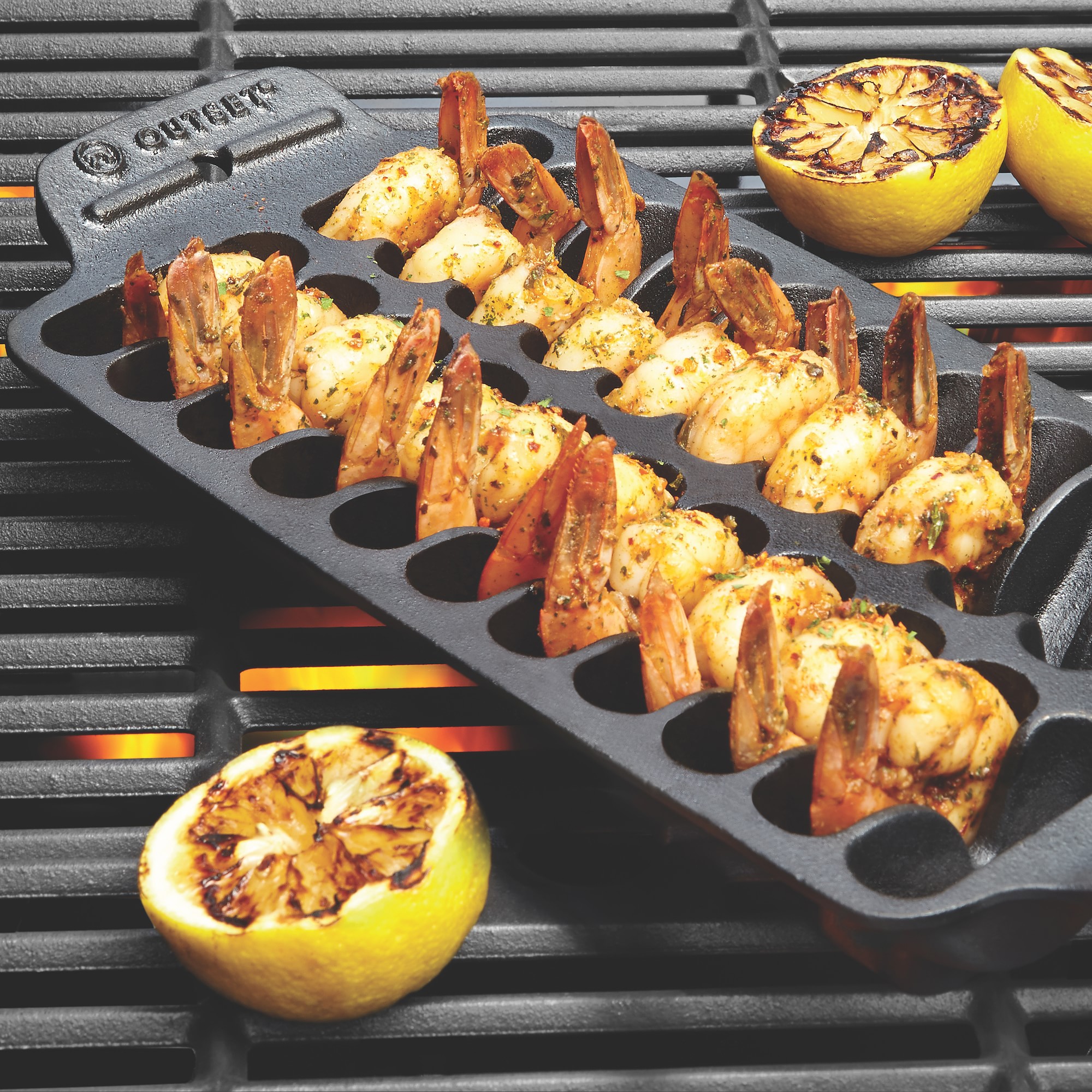 Cast Iron Shrimp Grill and Serving Pan