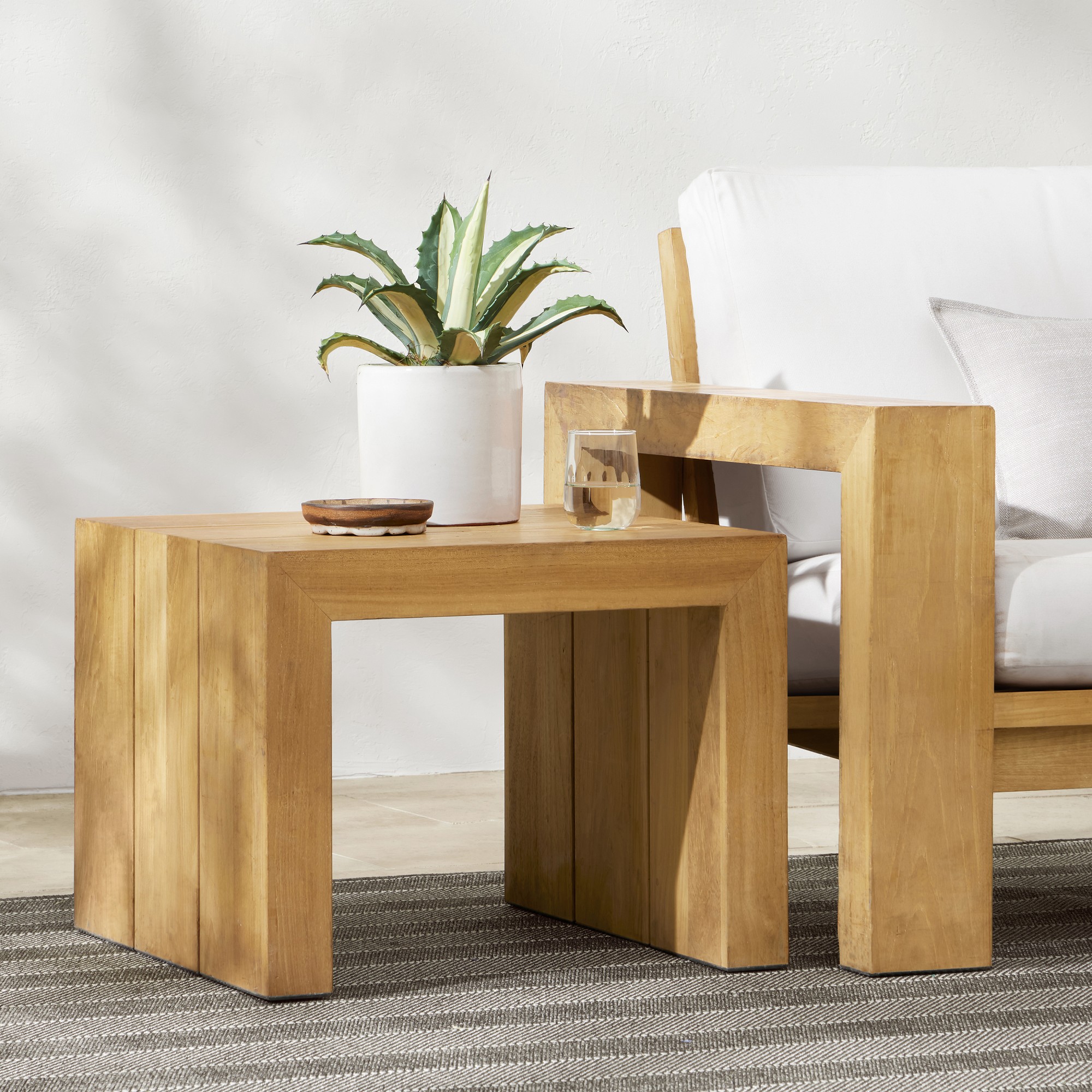 Larnaca Outdoor Teak Side Table (24)