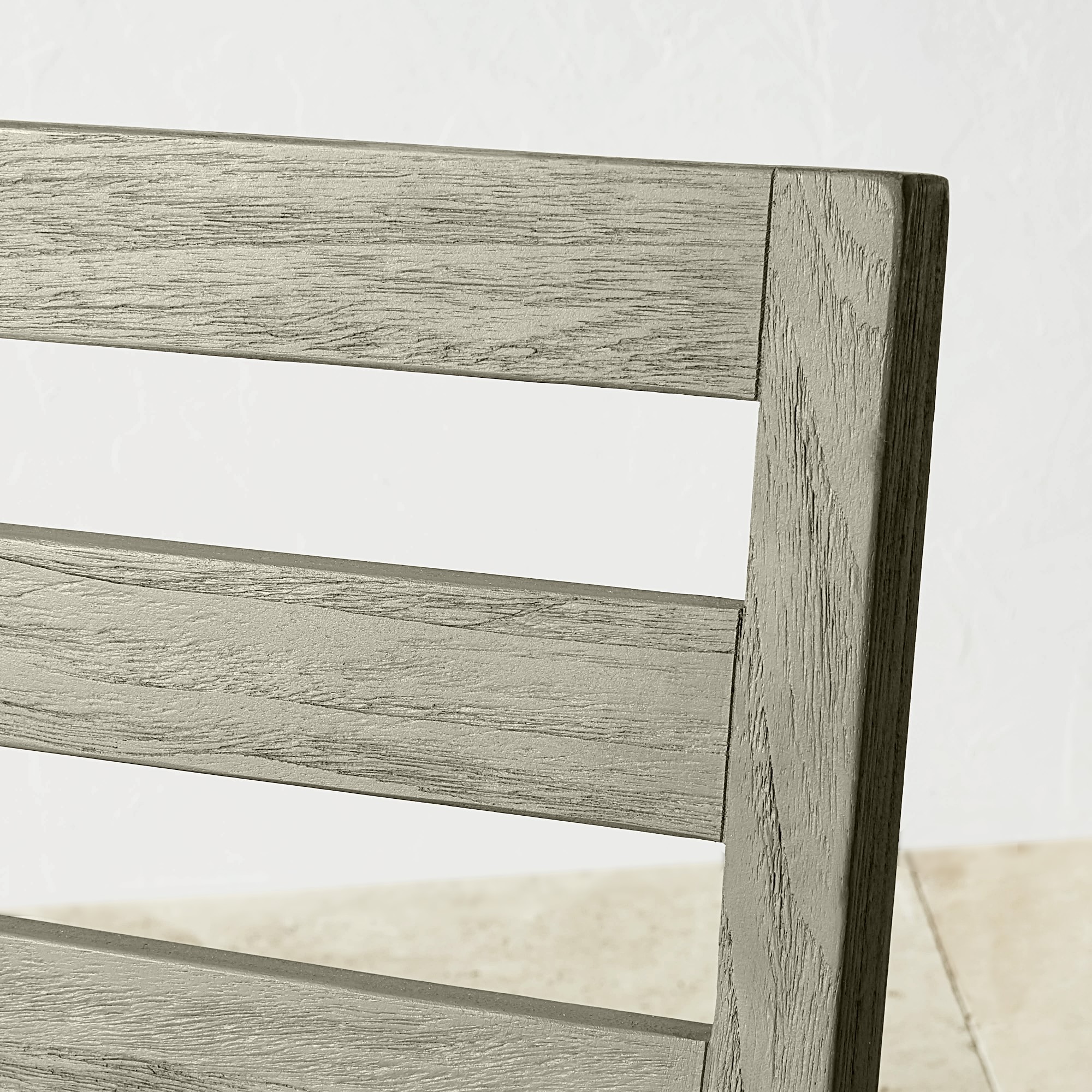 Ojai Outdoor Grey Teak Dining Side Chair