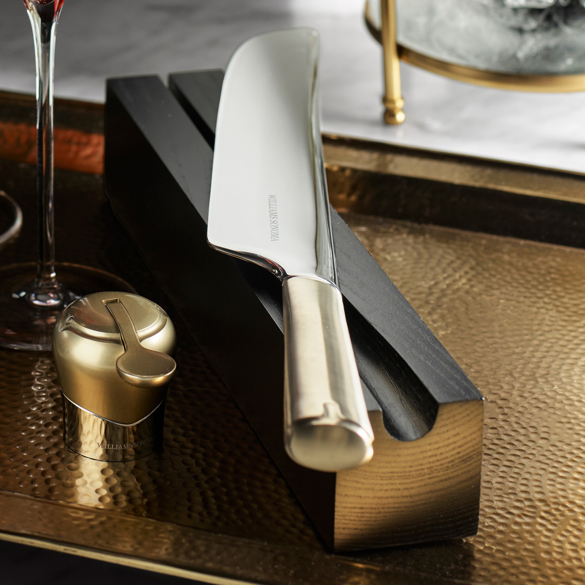 Williams Sonoma Champagne Saber and Base