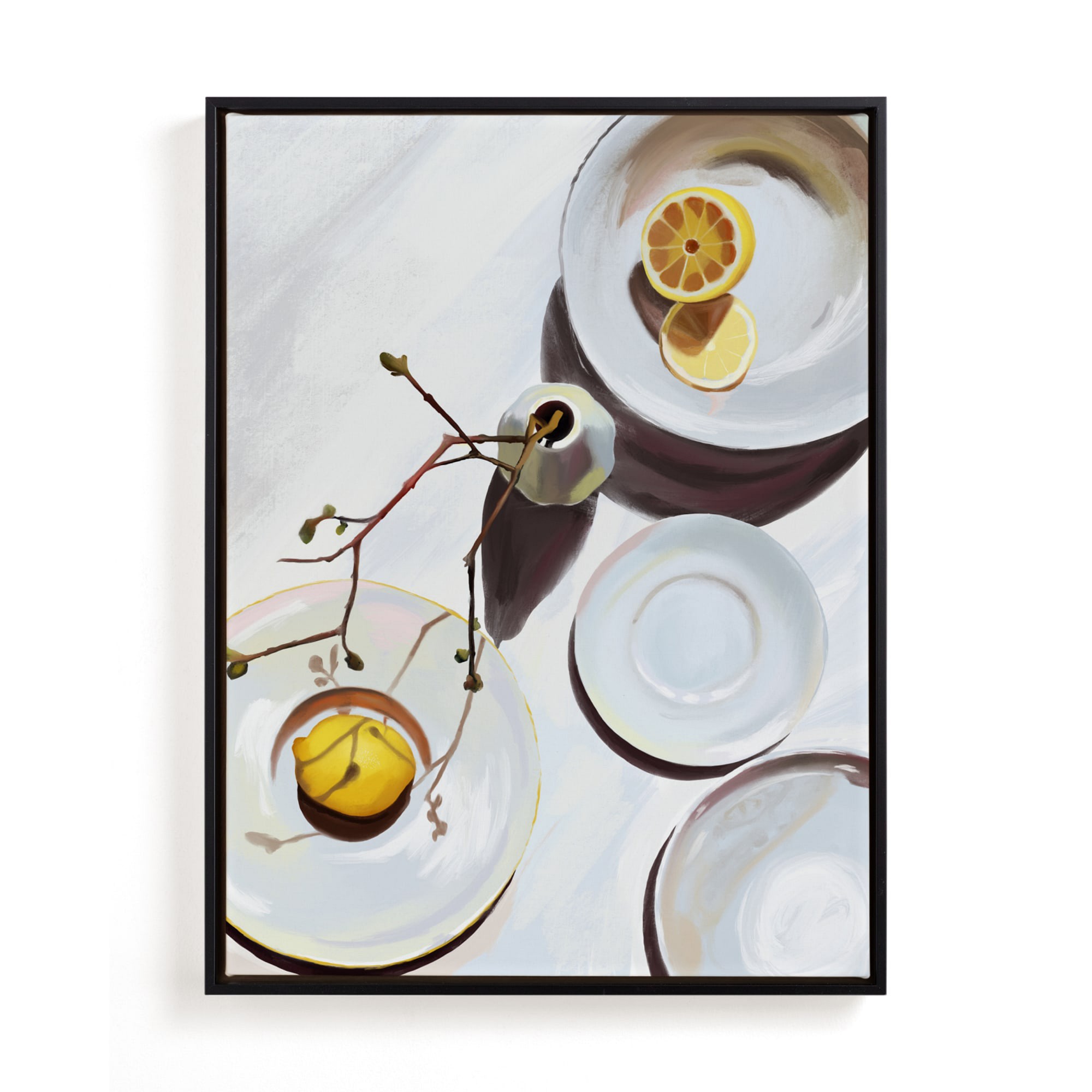 Flatlay Lemon Study No.1 Limited Edition Kitchen Art by Minted
