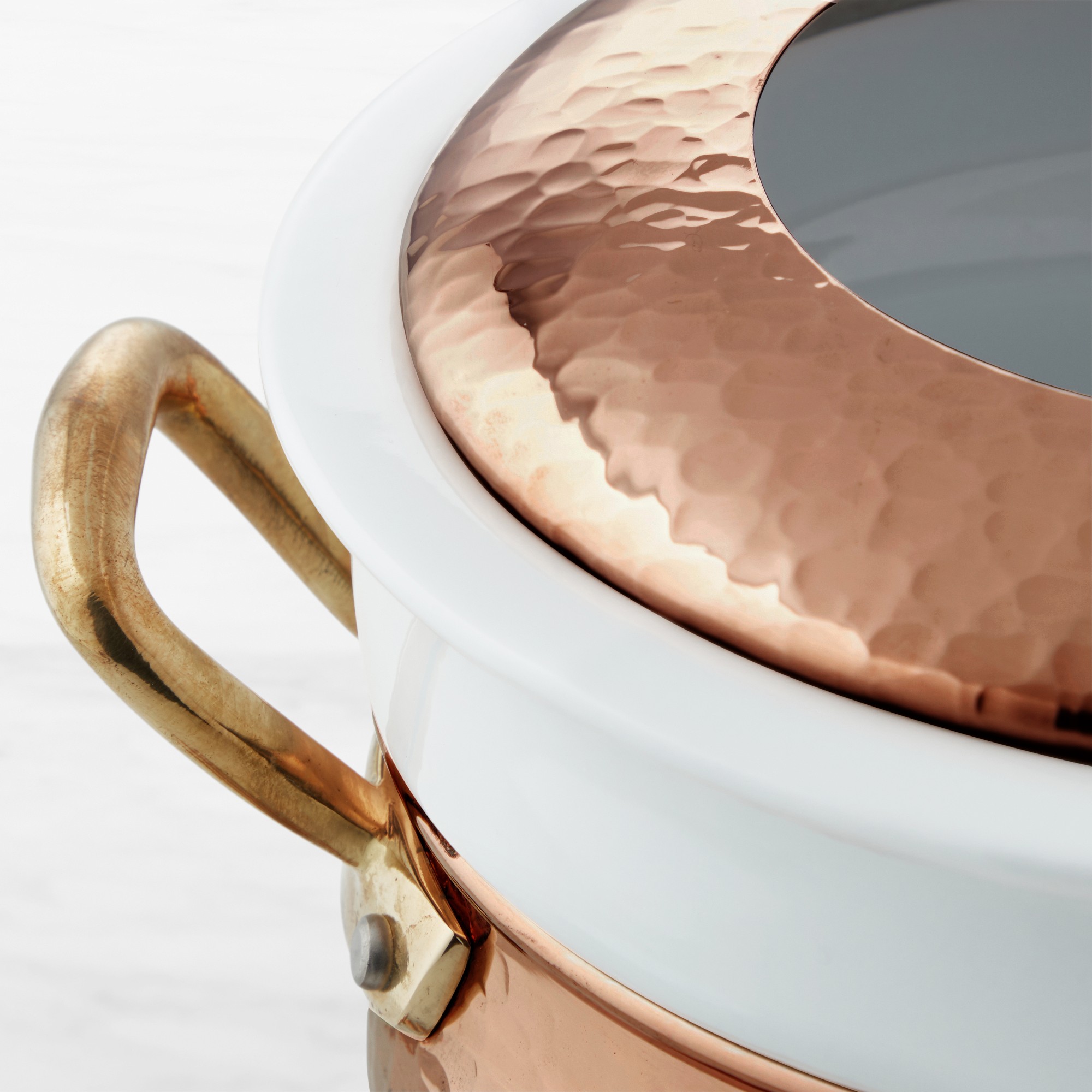 Ruffoni Historia Hammered Copper Fondue Pot, 1-Qt.