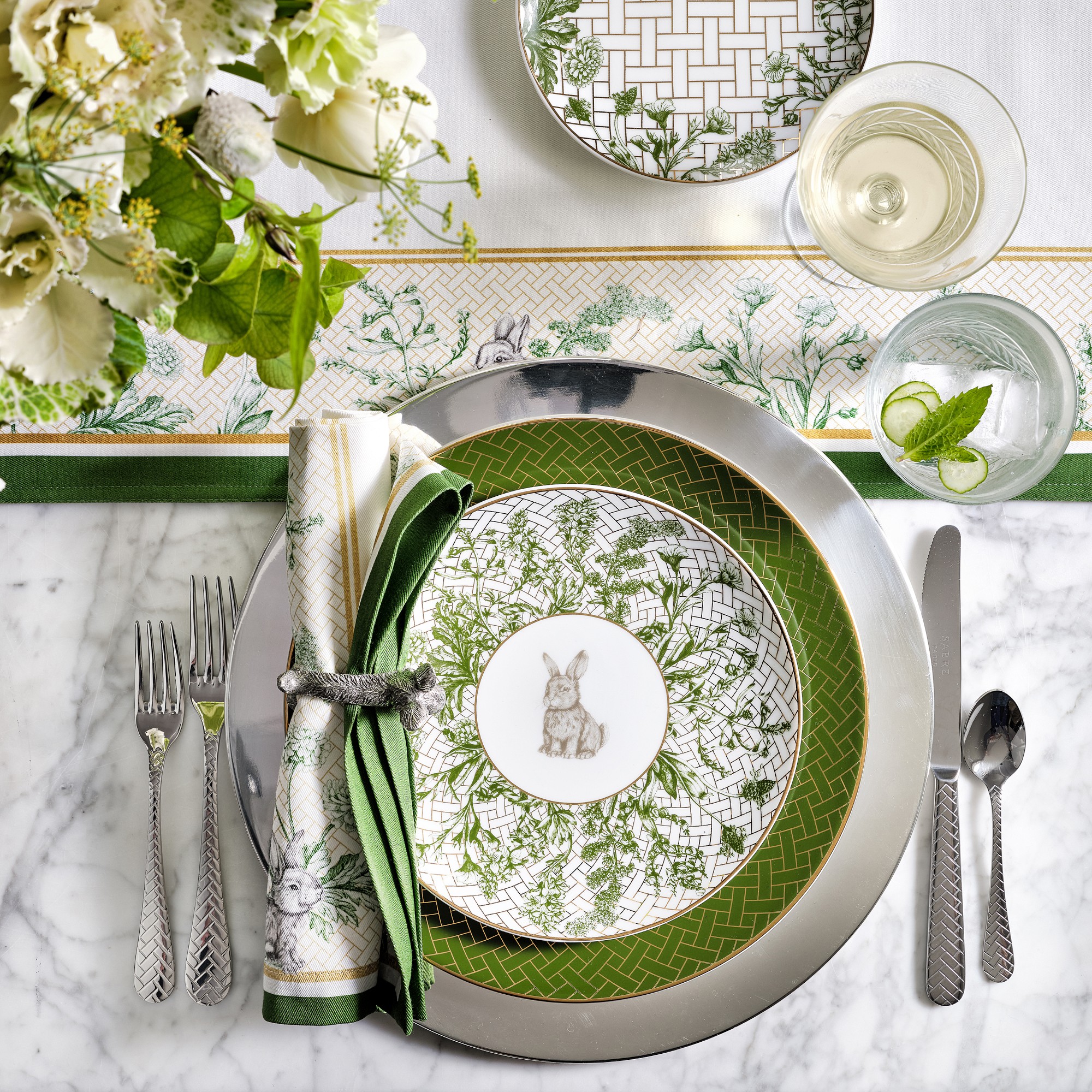 Garden Lattice Napkins, Set of 4