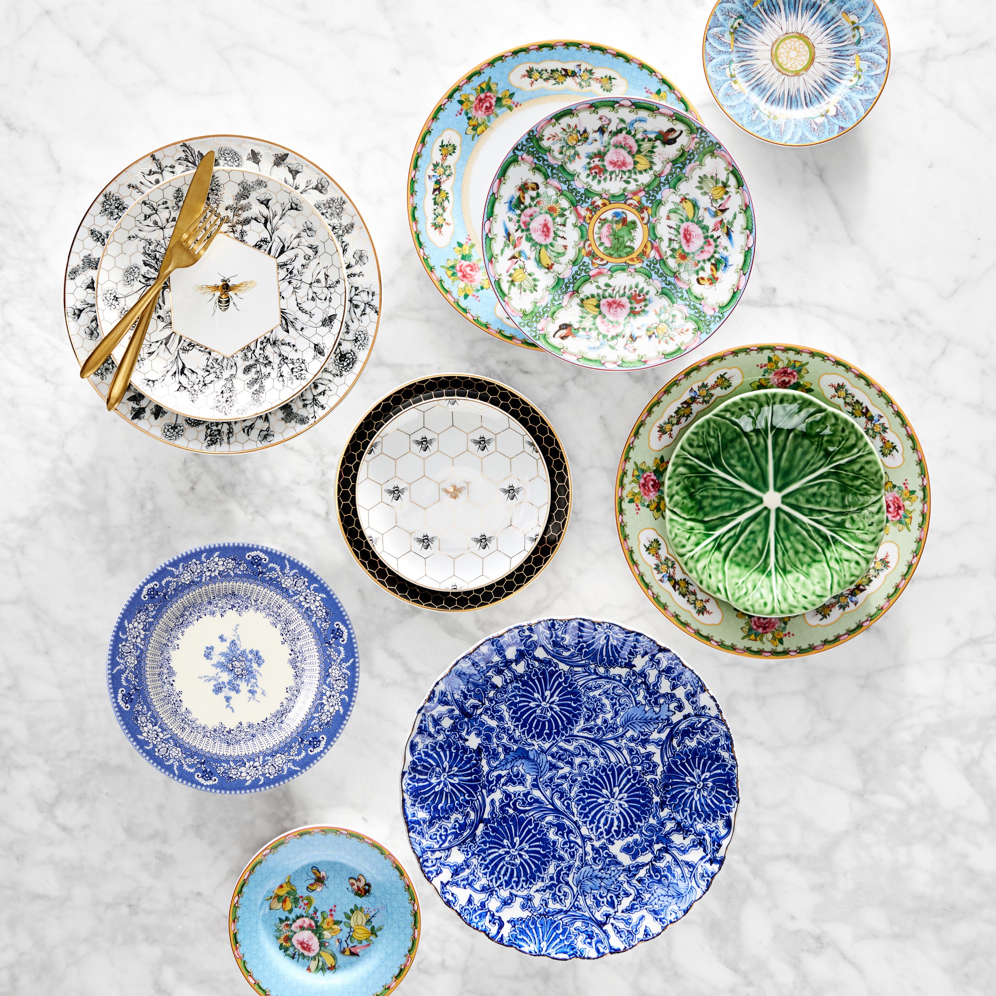 Bordallo Pinheiro Cabbage Salad Plates