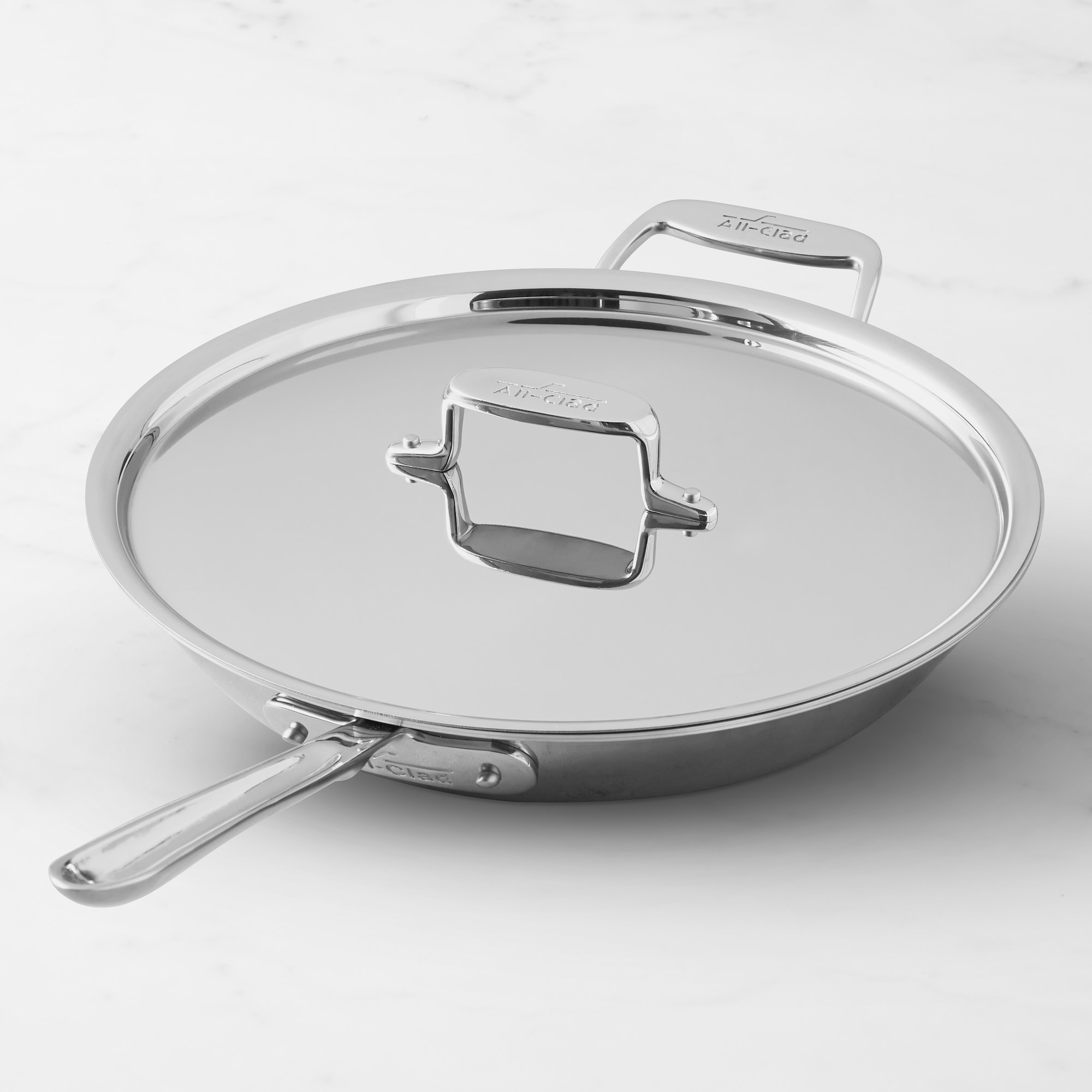 All-Clad D5® Stainless-Steel Deep Skillet, 12 1/2
