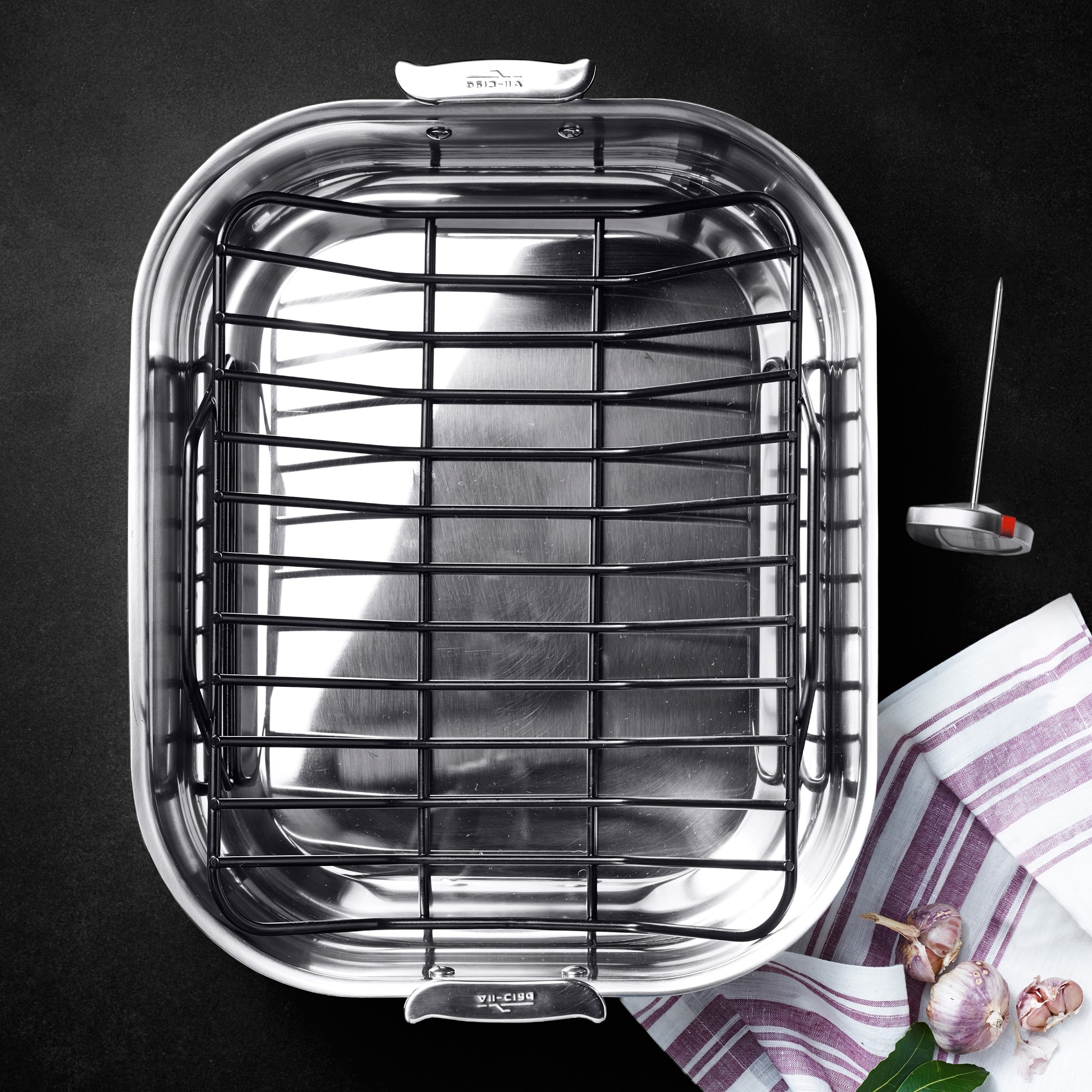 All-Clad Stainless-Steel Roasting Pan with Rack