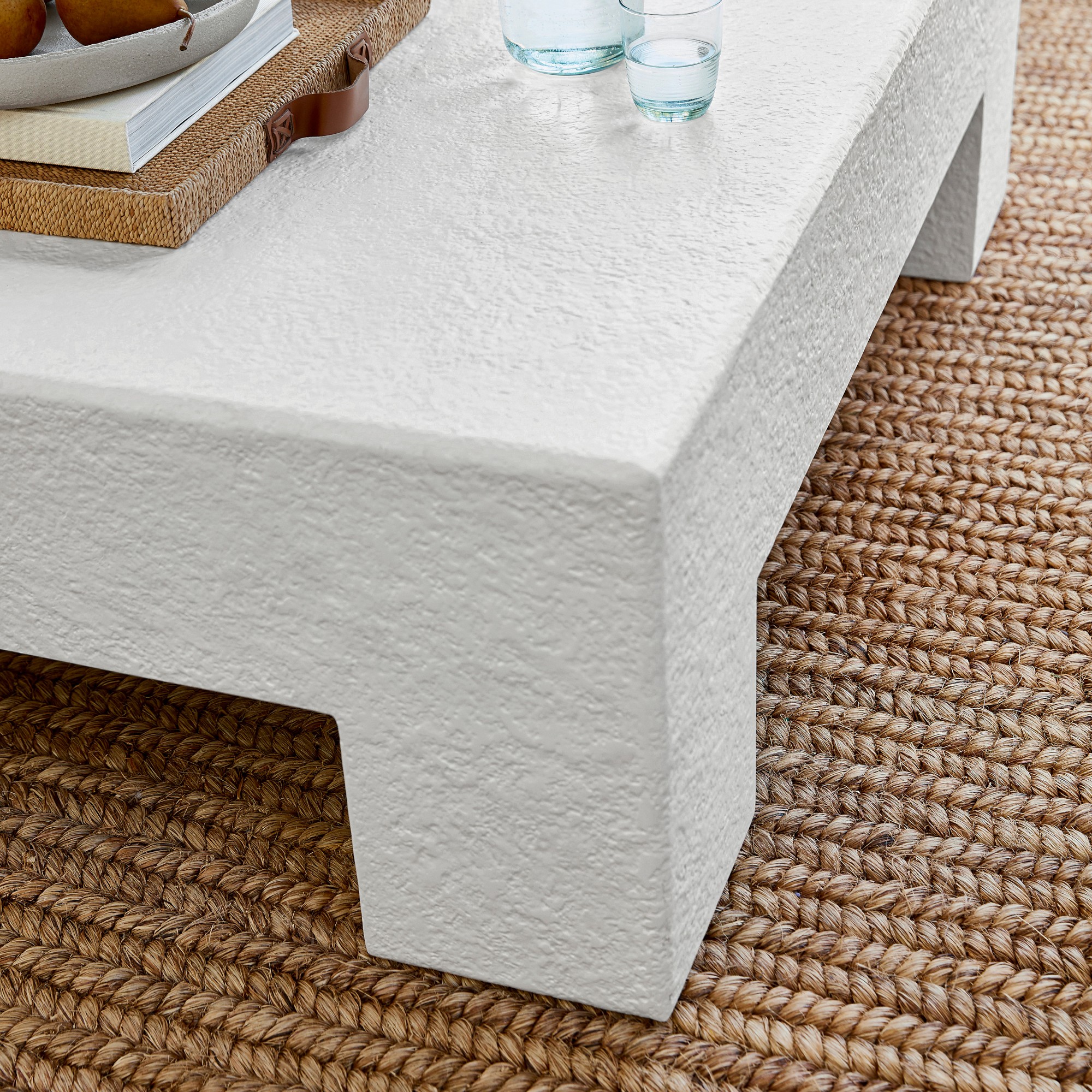Matte White Square Coffee Table (48)
