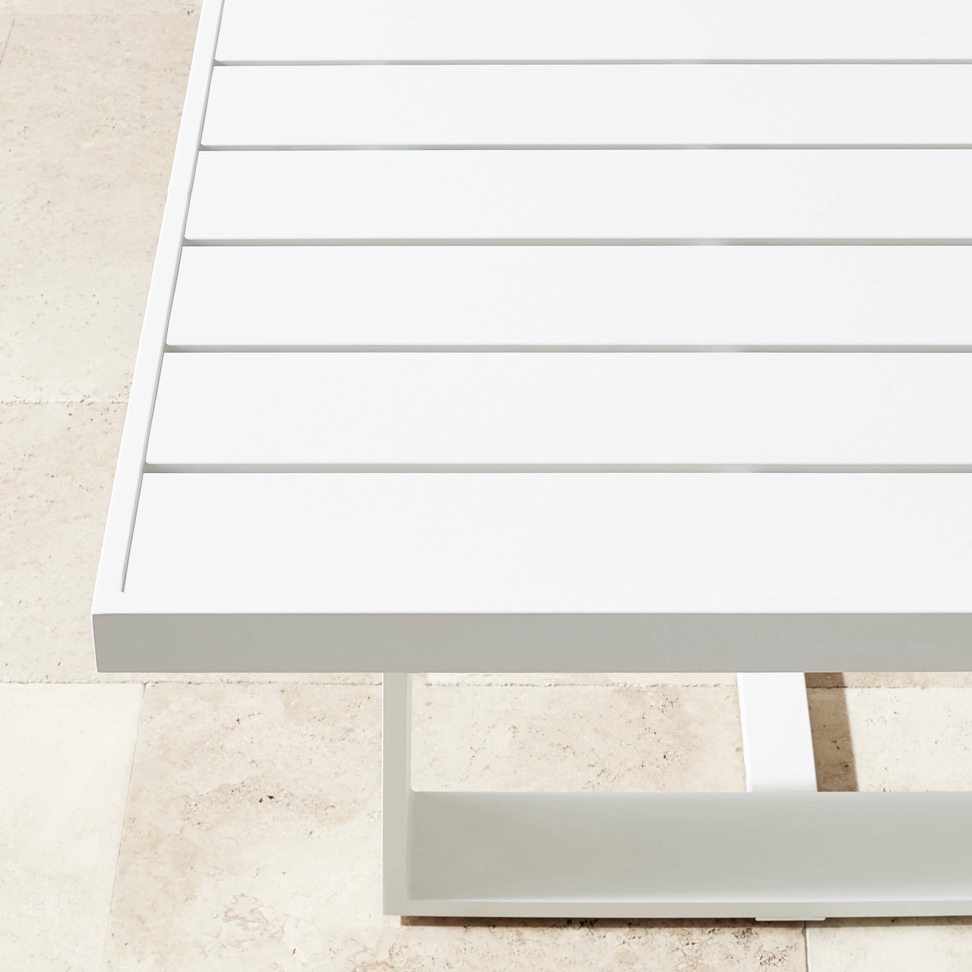 Santa Barbara Outdoor Metal Rectangular Dining Table (124)