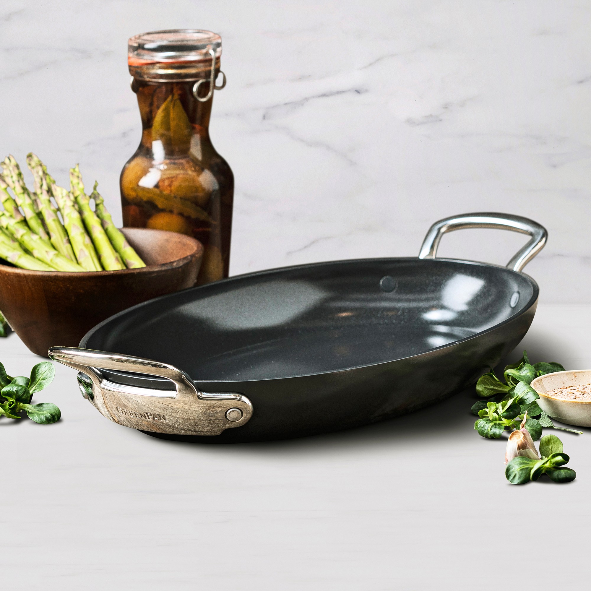 GreenPan™ Premiere Hard Anodized Ceramic Nonstick Gratin Pan, 16