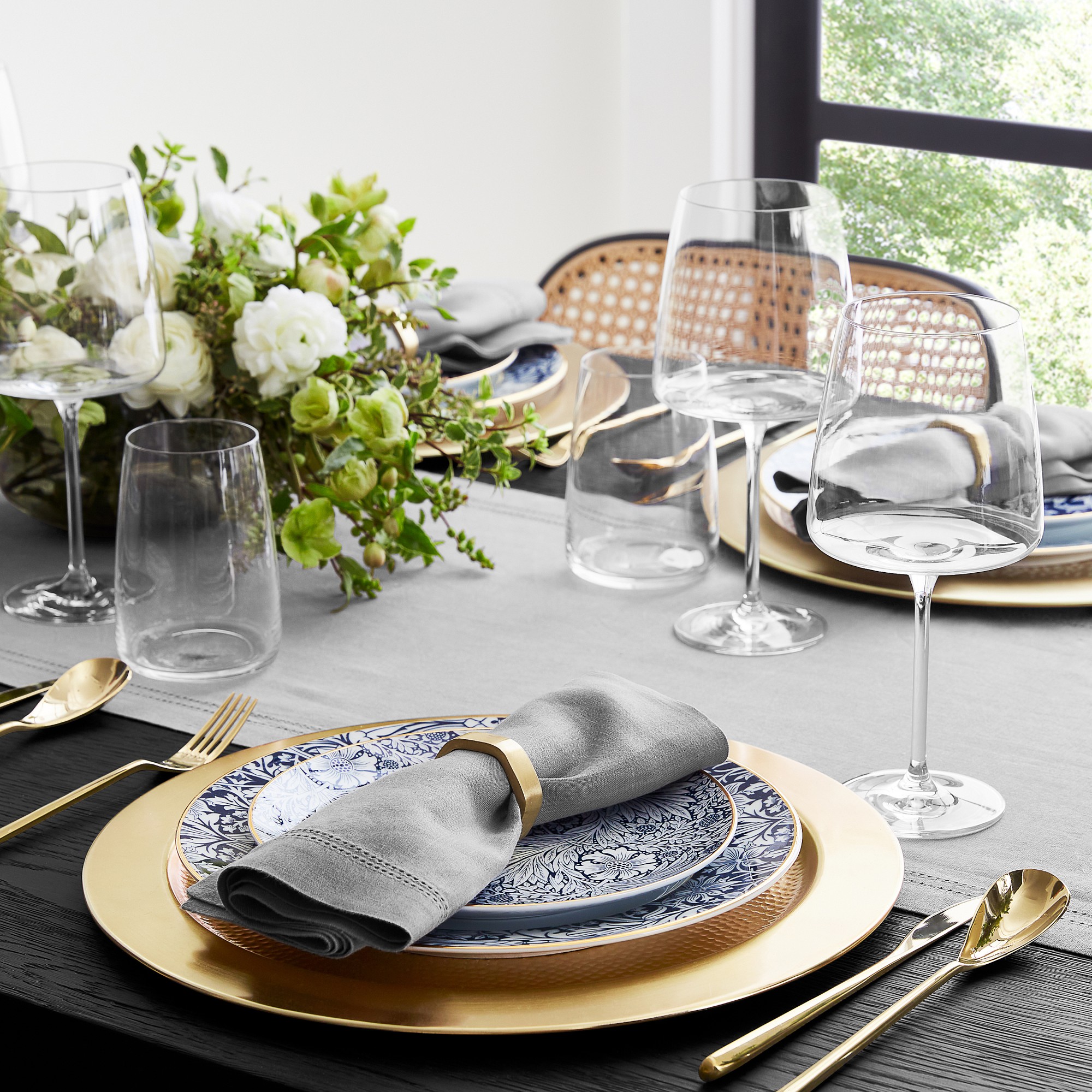 Linen Double Hemstitch Table Runner