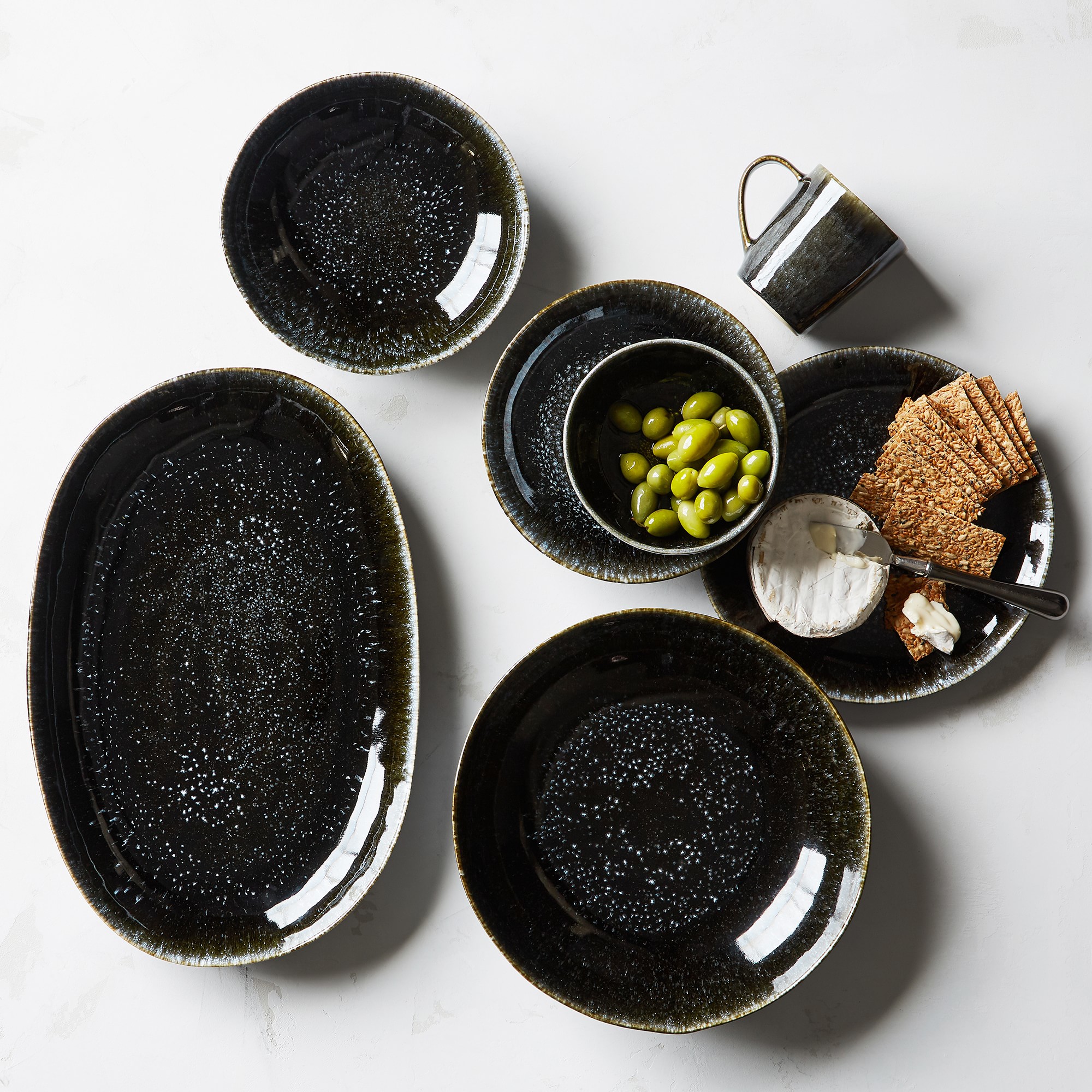 Cyprus Reactive Glaze Cereal Bowls