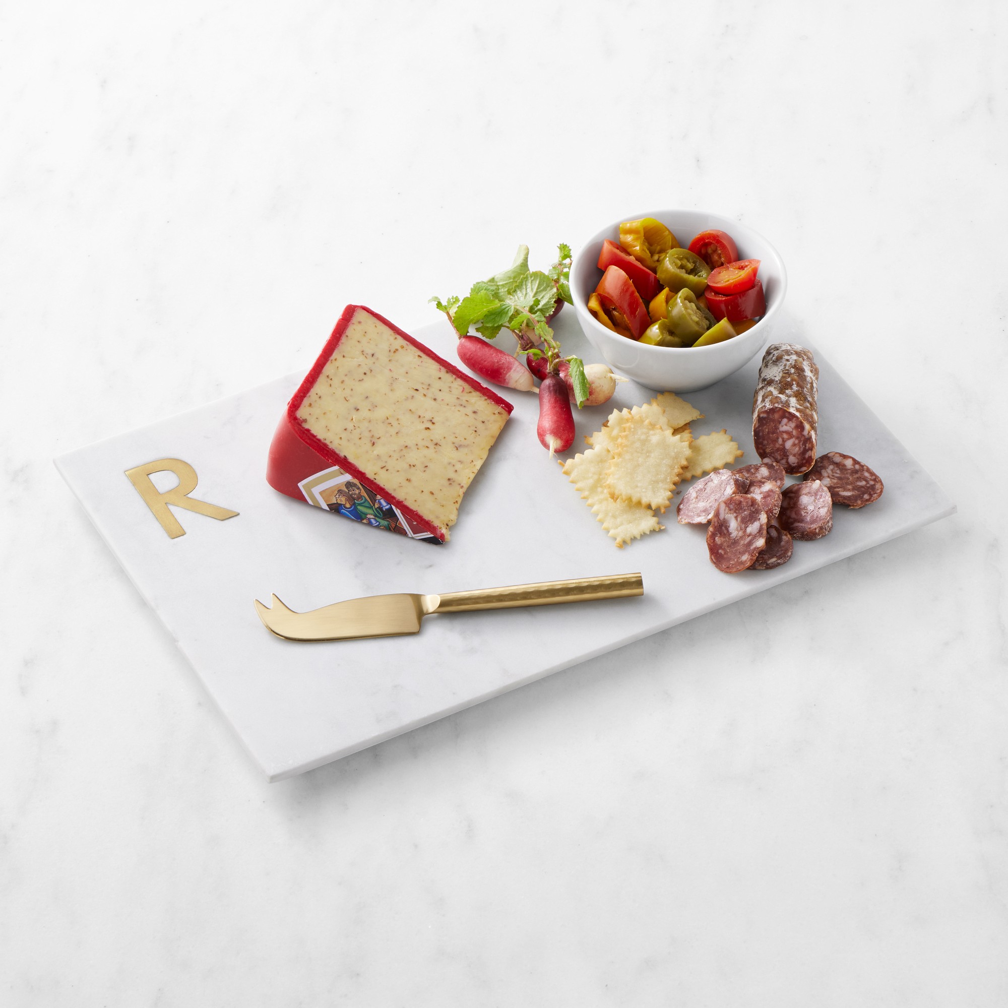 Marble & Brass Monogram Board
