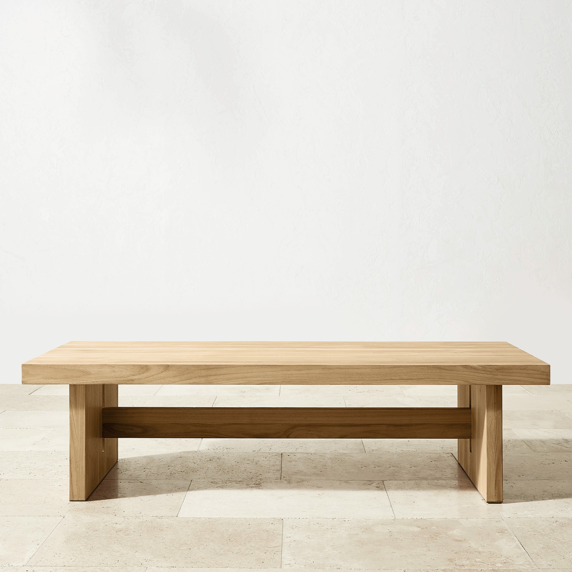 San Clemente Natural Teak Outdoor Rectangle Coffee Table (60)