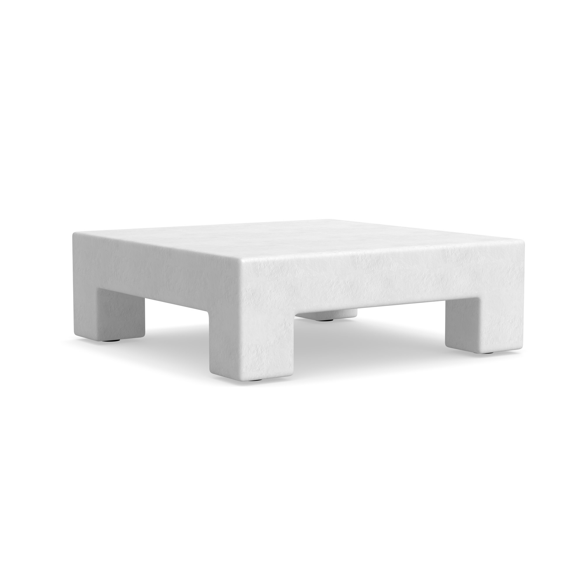 Matte White Square Coffee Table (48)