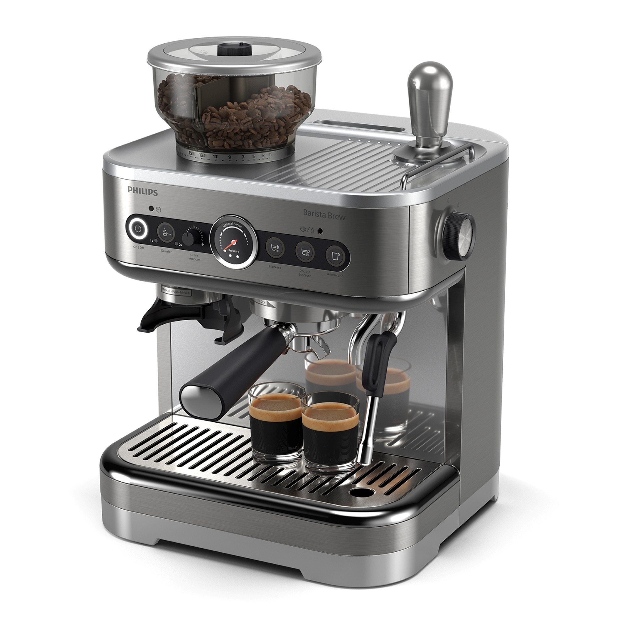 Philips Barista Brew Semi Automatic 3200 Series with Dual Bean Container