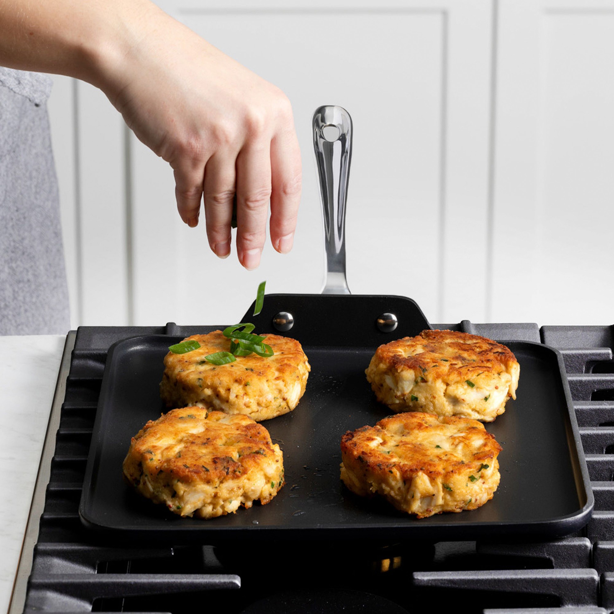 All-Clad HA1 Expert Hard Anodized Nonstick Square Griddle, 11