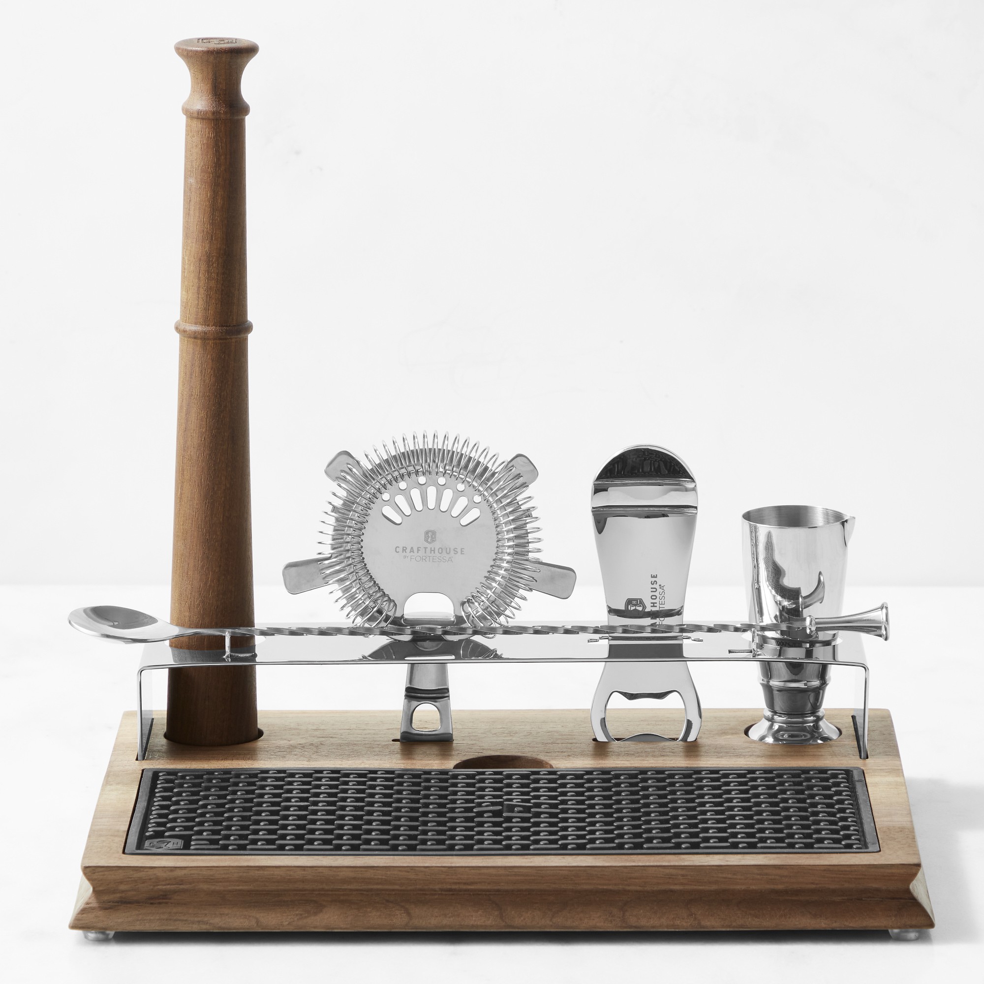 Crafthouse by Fortessa Bar Tools with Stand & Bar Mat