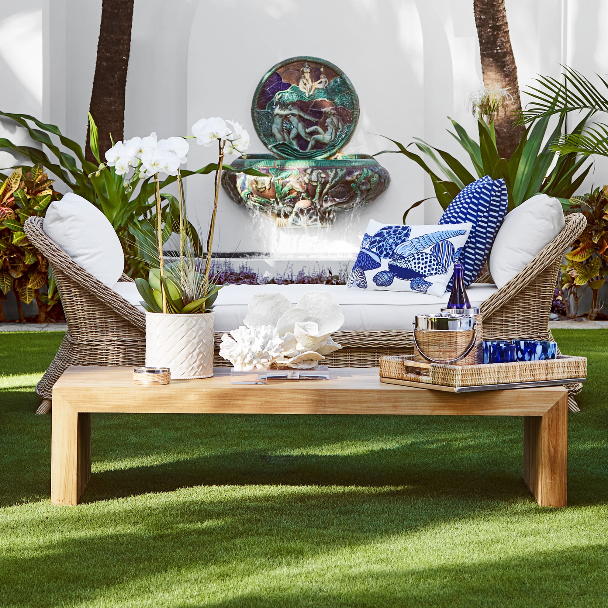 Larnaca Outdoor Teak Coffee Table (48-60)