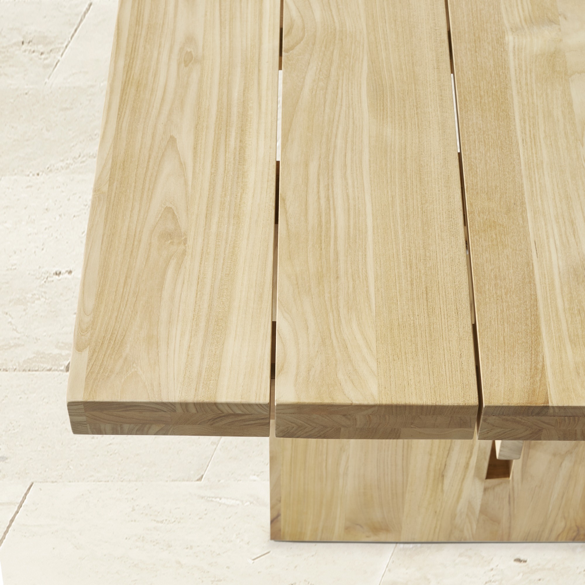 San Clemente Outdoor Natural Teak Rectangular Dining Table (84)