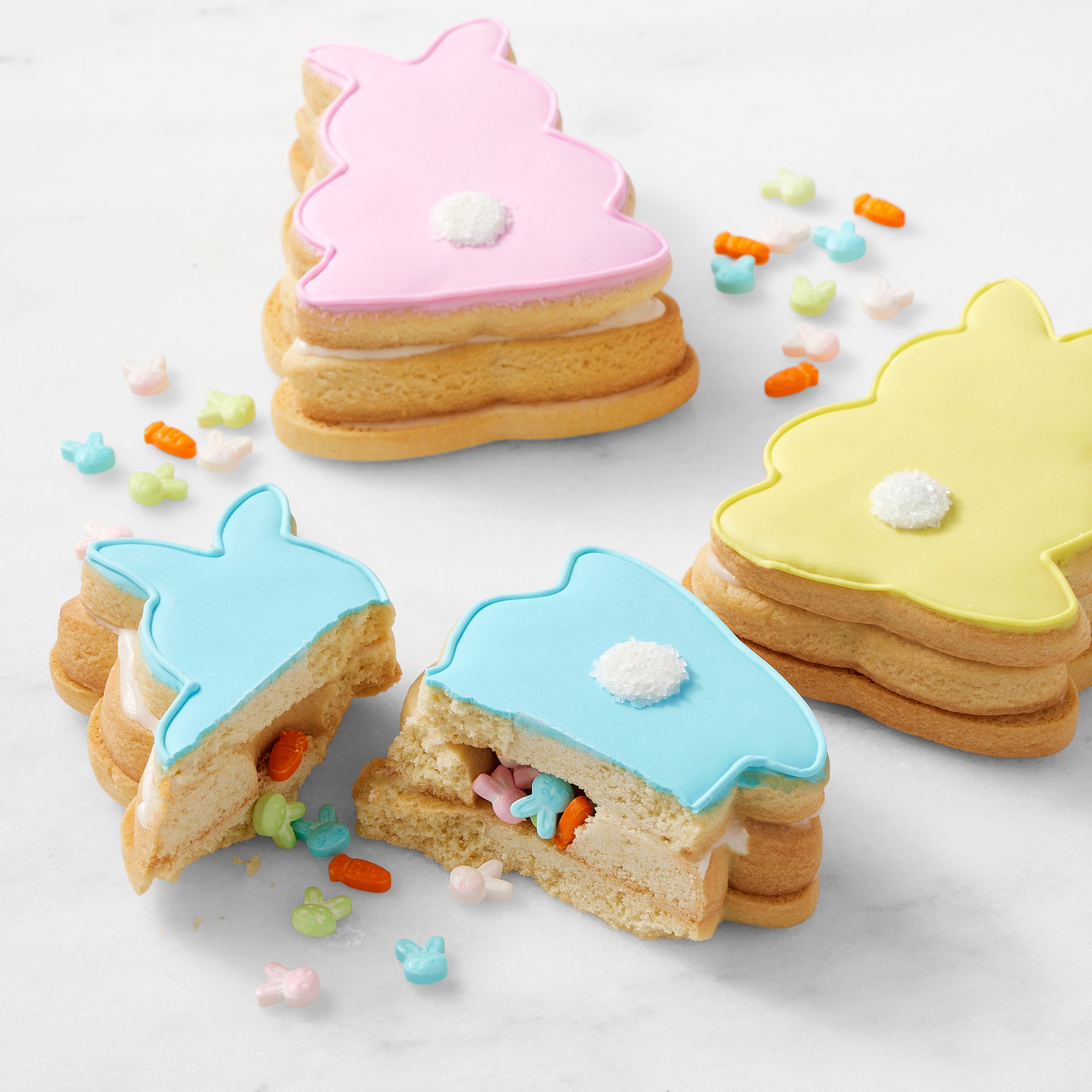 Easter Bunny Surprise Cookies, Set of 3