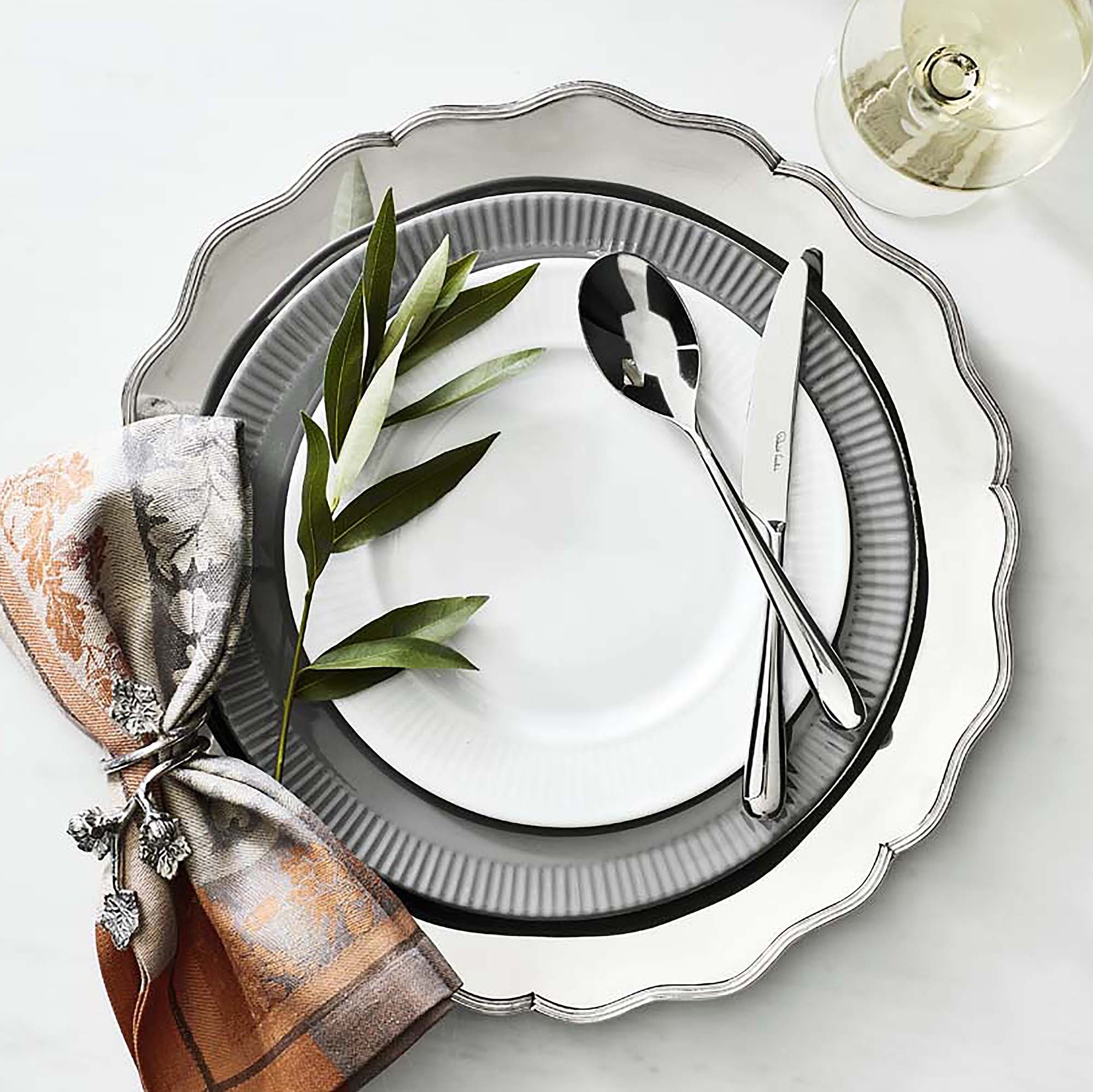 Pillivuyt Plisse Porcelain Salad Plates