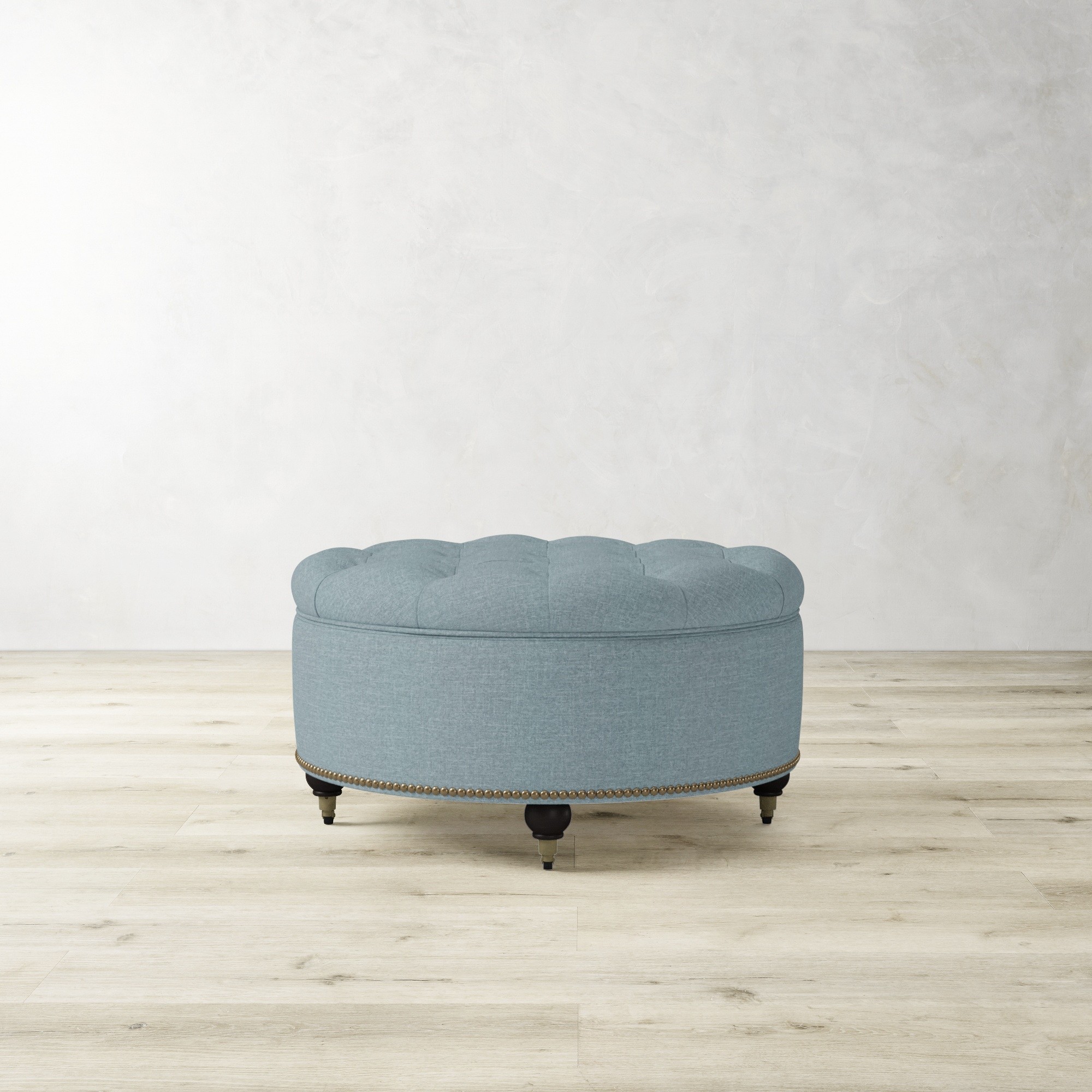 Soho Tufted Round Storage Ottoman (36)