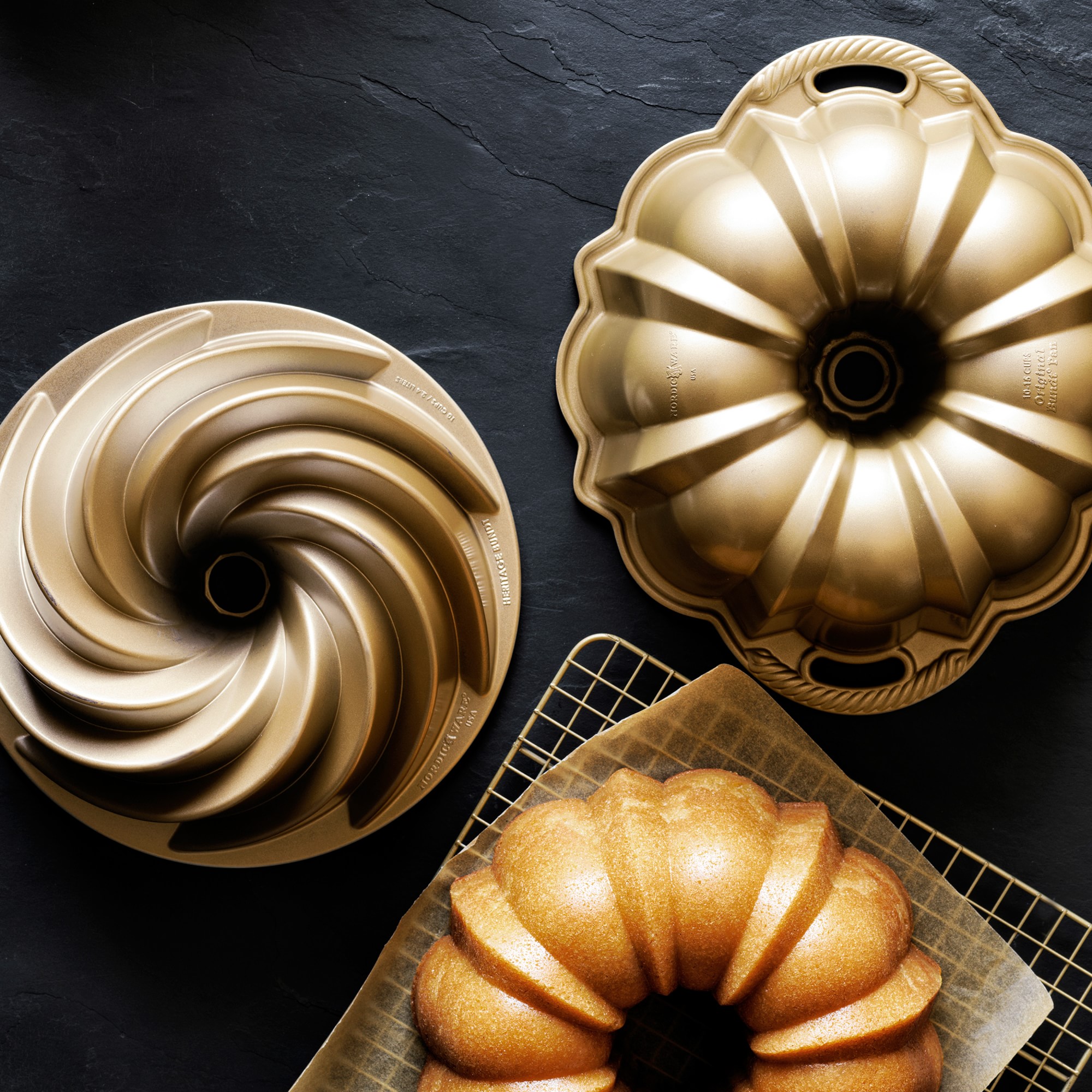 Nordic Ware Nonstick Cast Aluminum Heritage Bundt® Pan