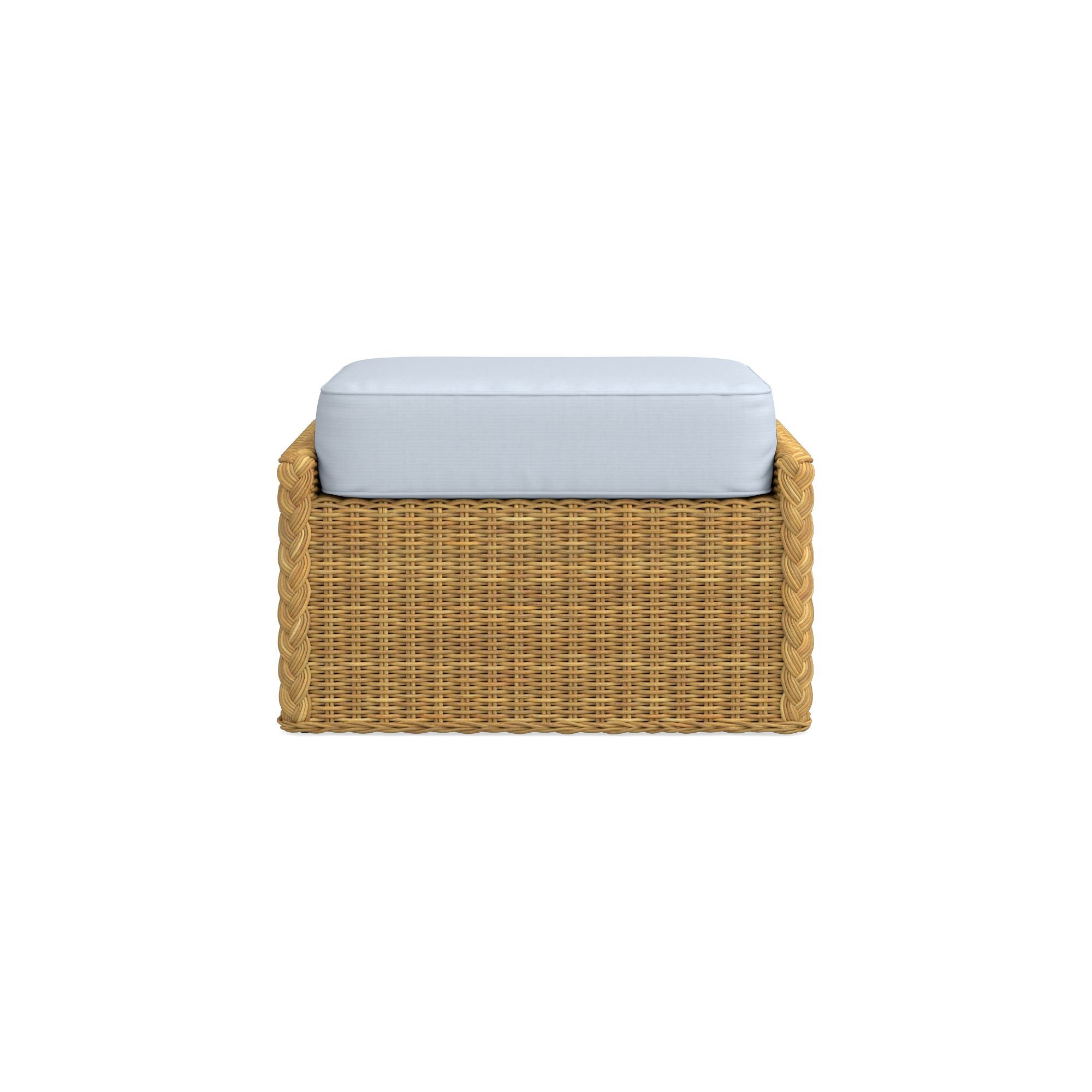 AERIN East Hampton Outdoor Coffee Table Ottoman Cushions