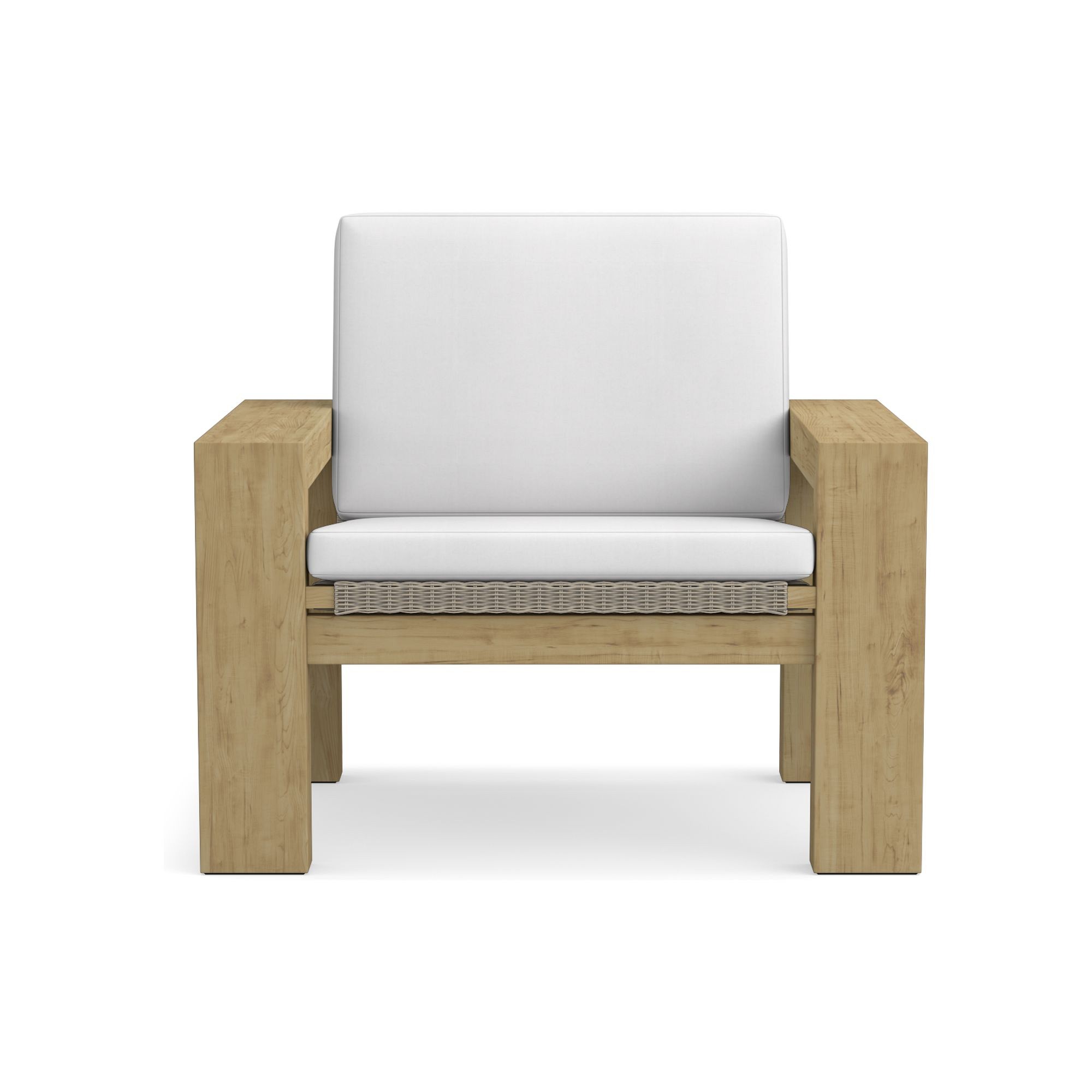 Larnaca Outdoor Teak x All-Weather-Weave Club Chair Cushions