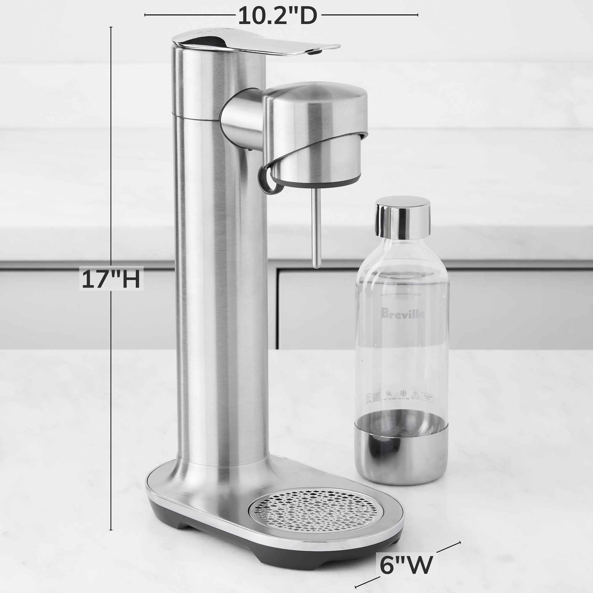 Breville InFizz™ Aqua Sparkling Water Carbonator