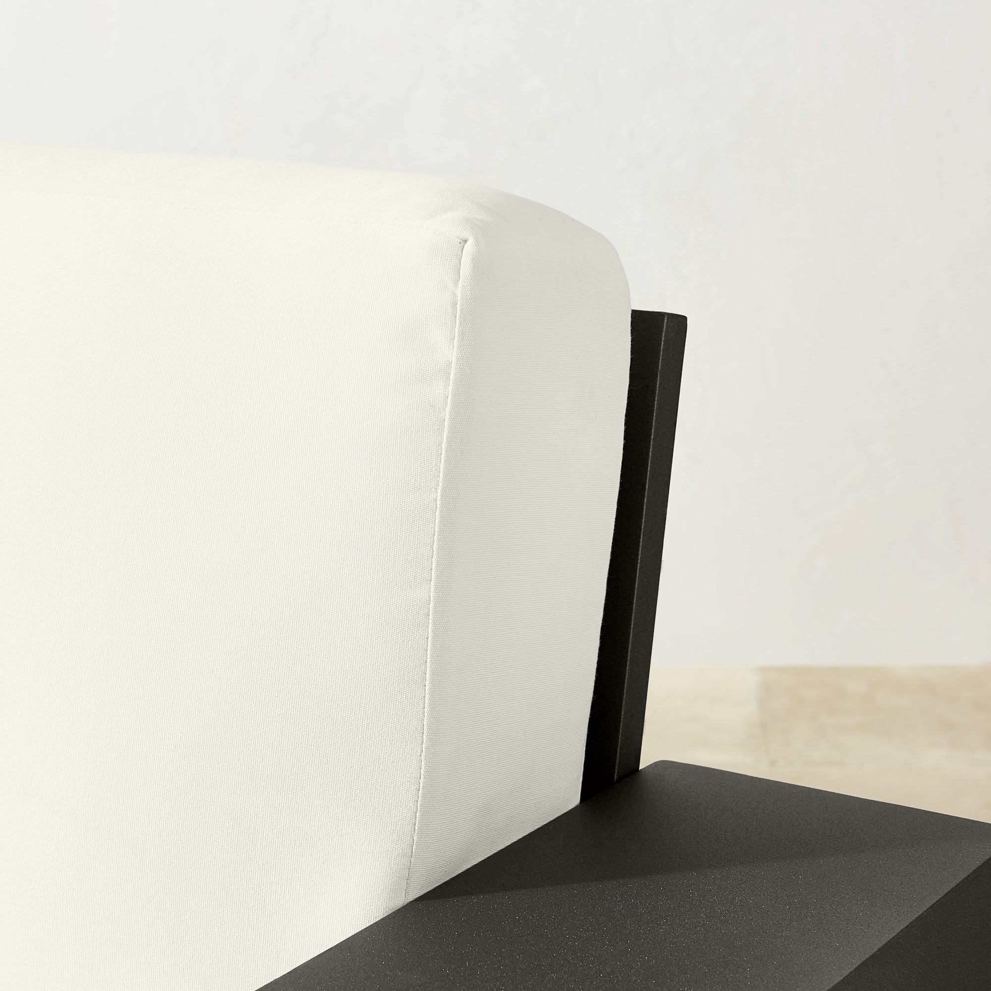 Larnaca Outdoor Slate Grey Metal Sofa (96-107)