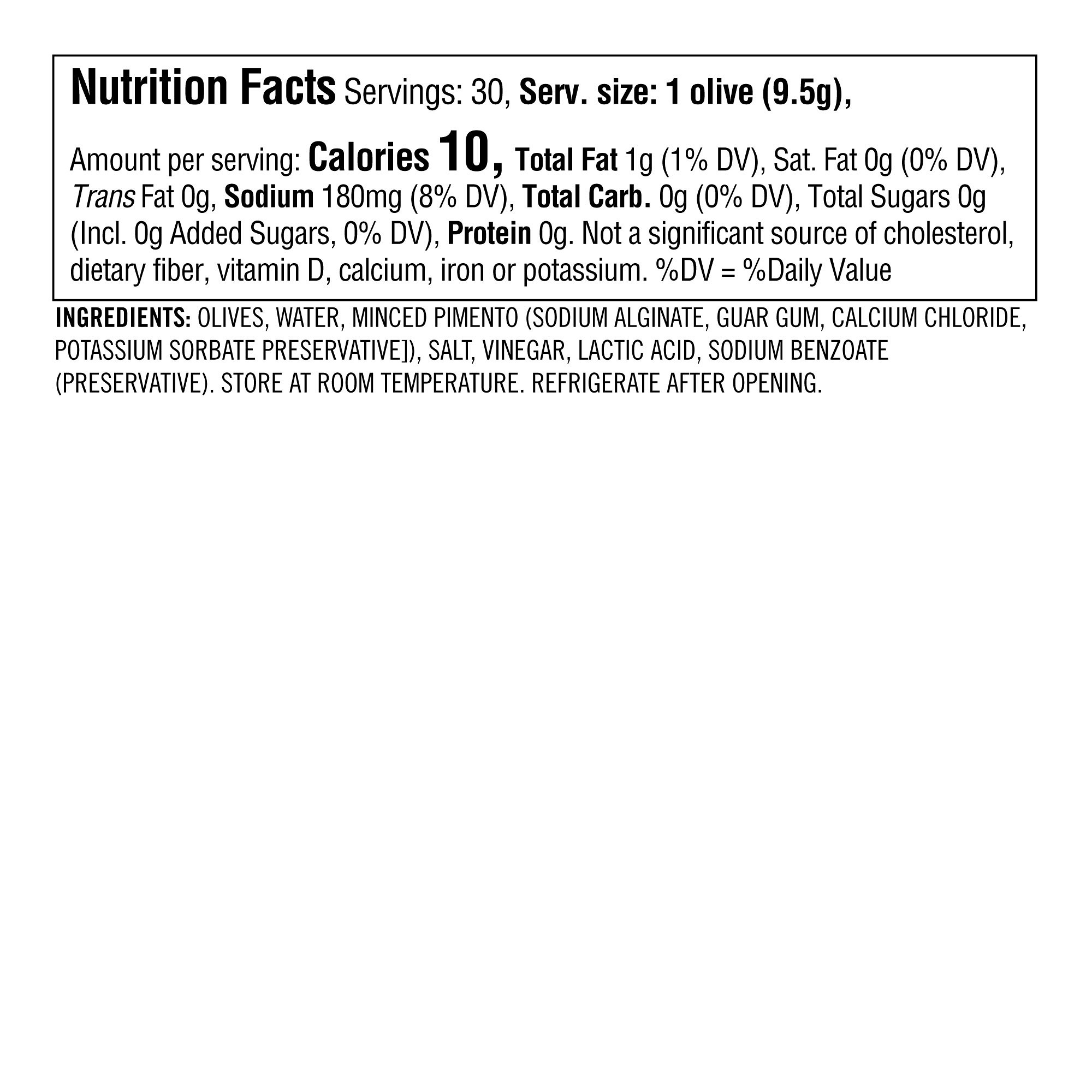 Williams Sonoma Pimento Stuffed Cocktail Olives