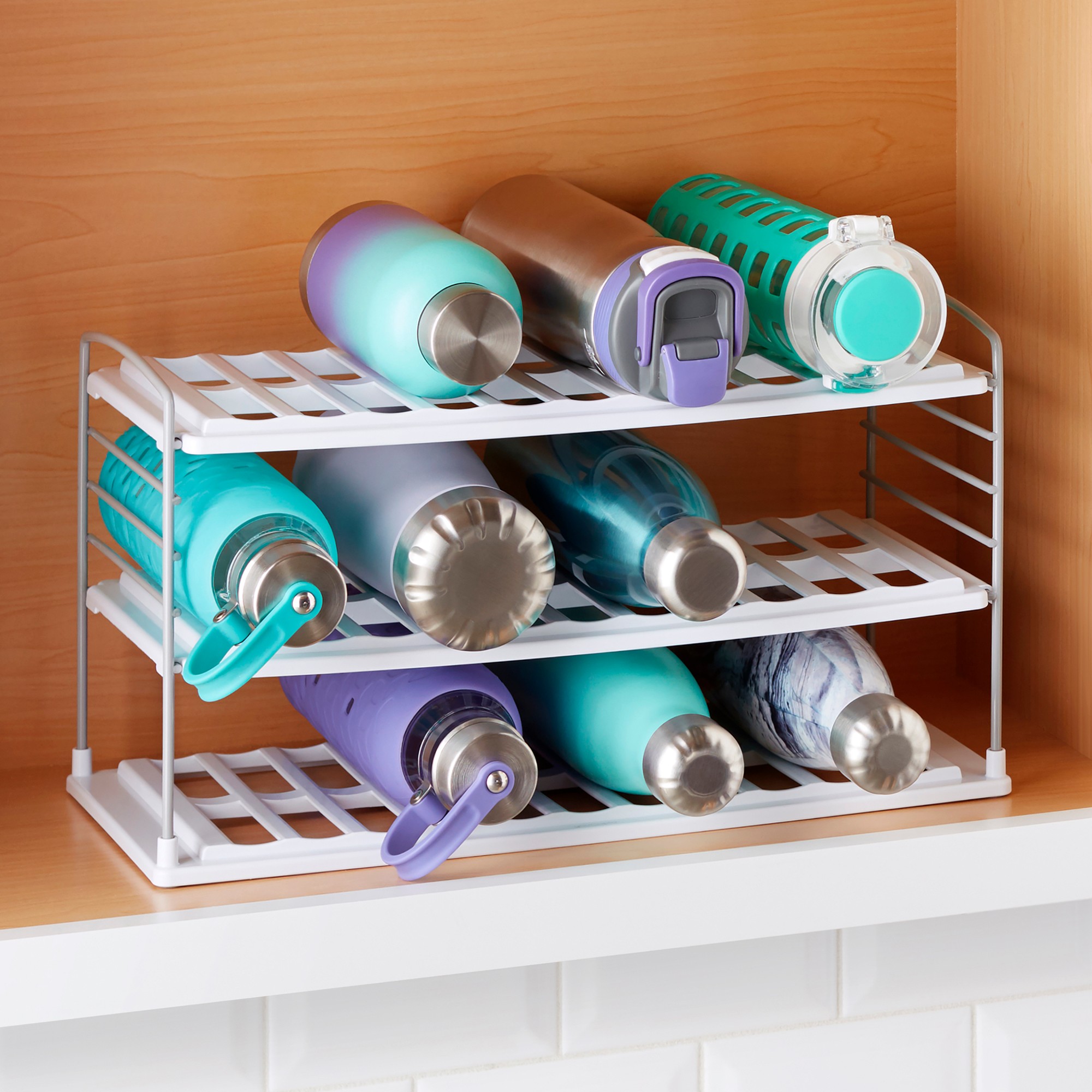 YouCopia UpSpace Bottle Organizer 3-Shelf Wide