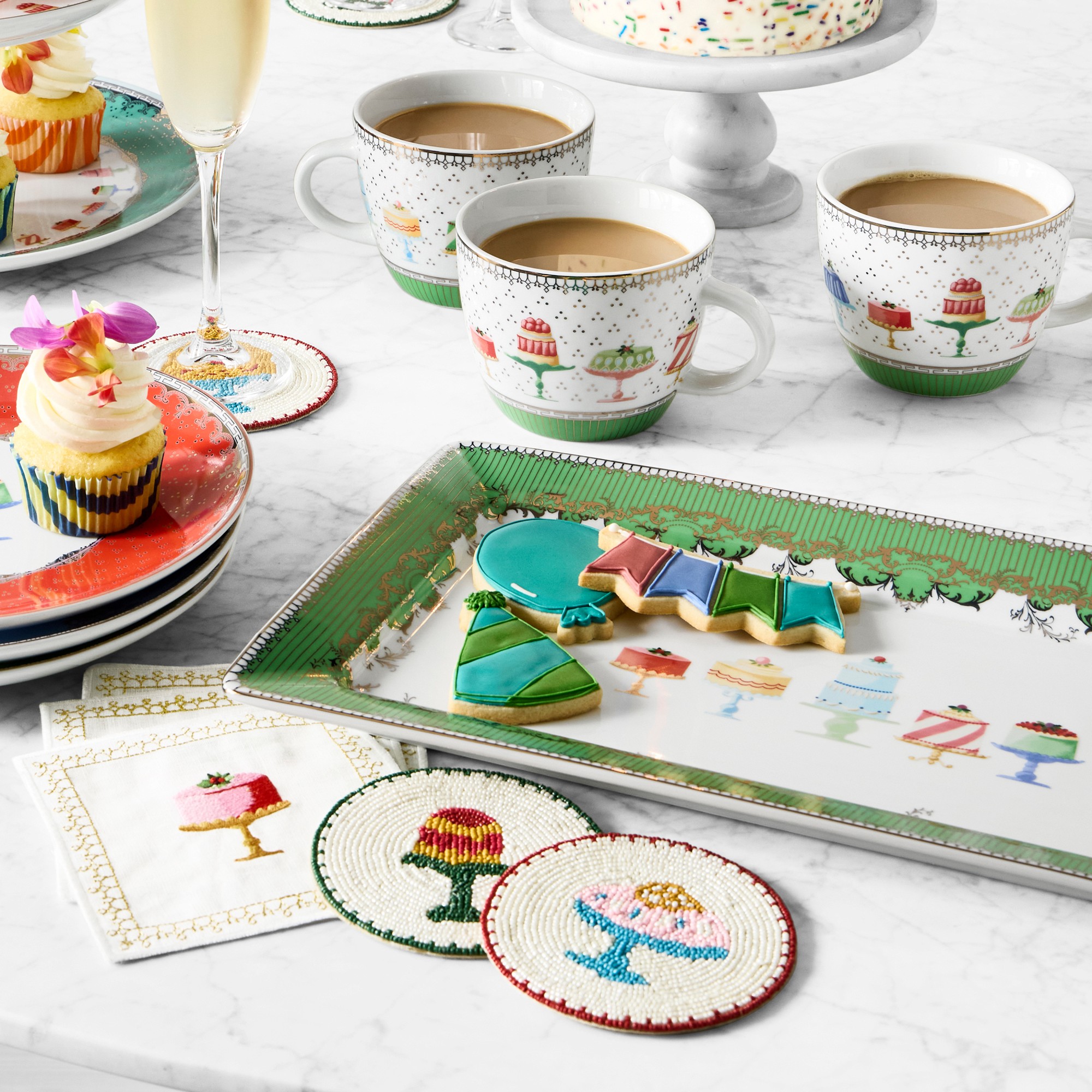 Celebration Dessert Plates, Set of 6