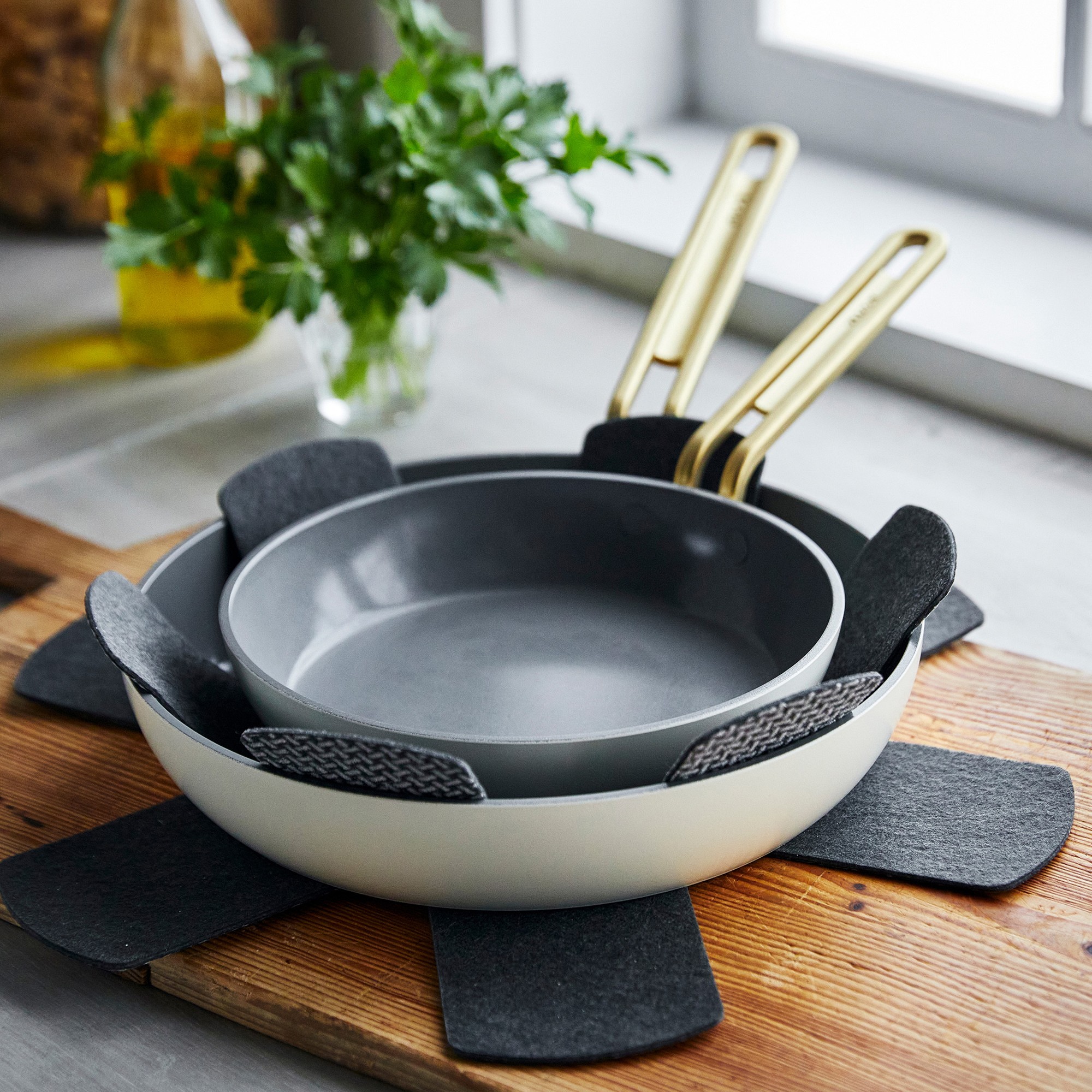 GreenPan™ Stanley Tucci™ Ceramic Nonstick Fry Pan Set, 8 & 10