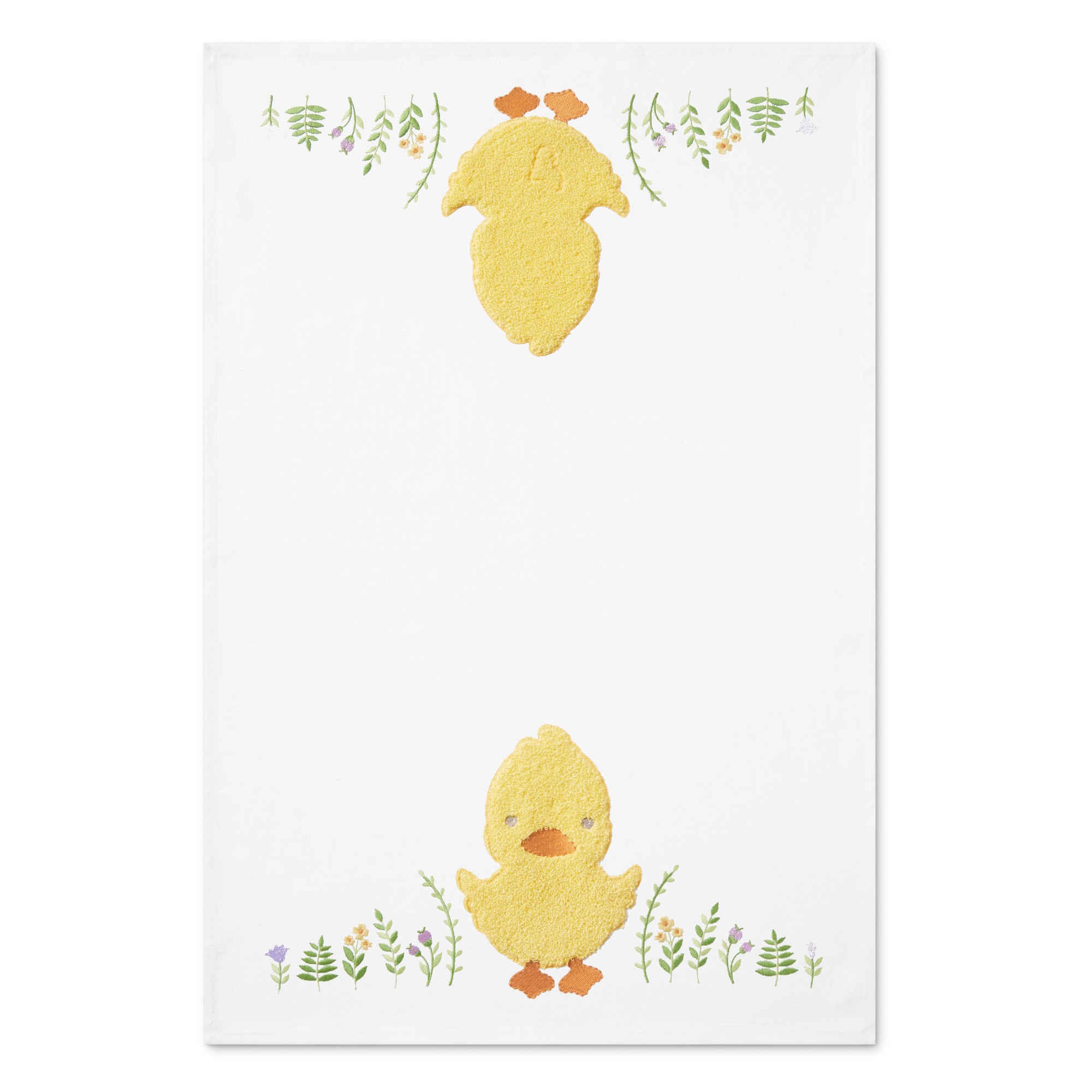 Embroidered Chick Towels, Set of 2