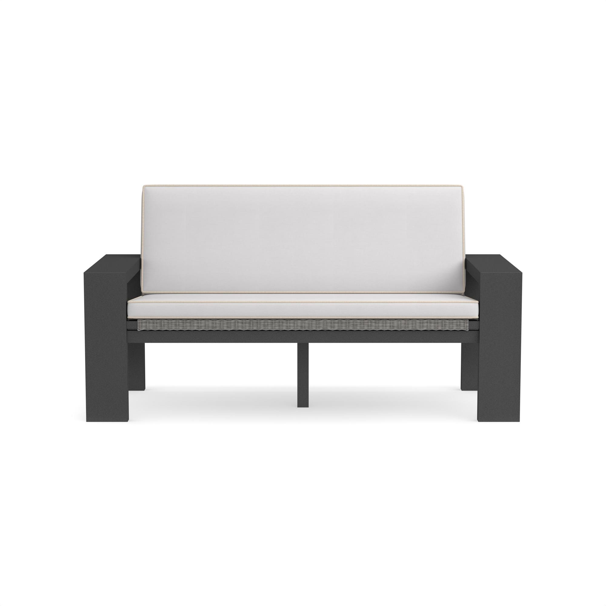 Larnaca Outdoor Metal All-Weather-Weave Loveseat Cushion