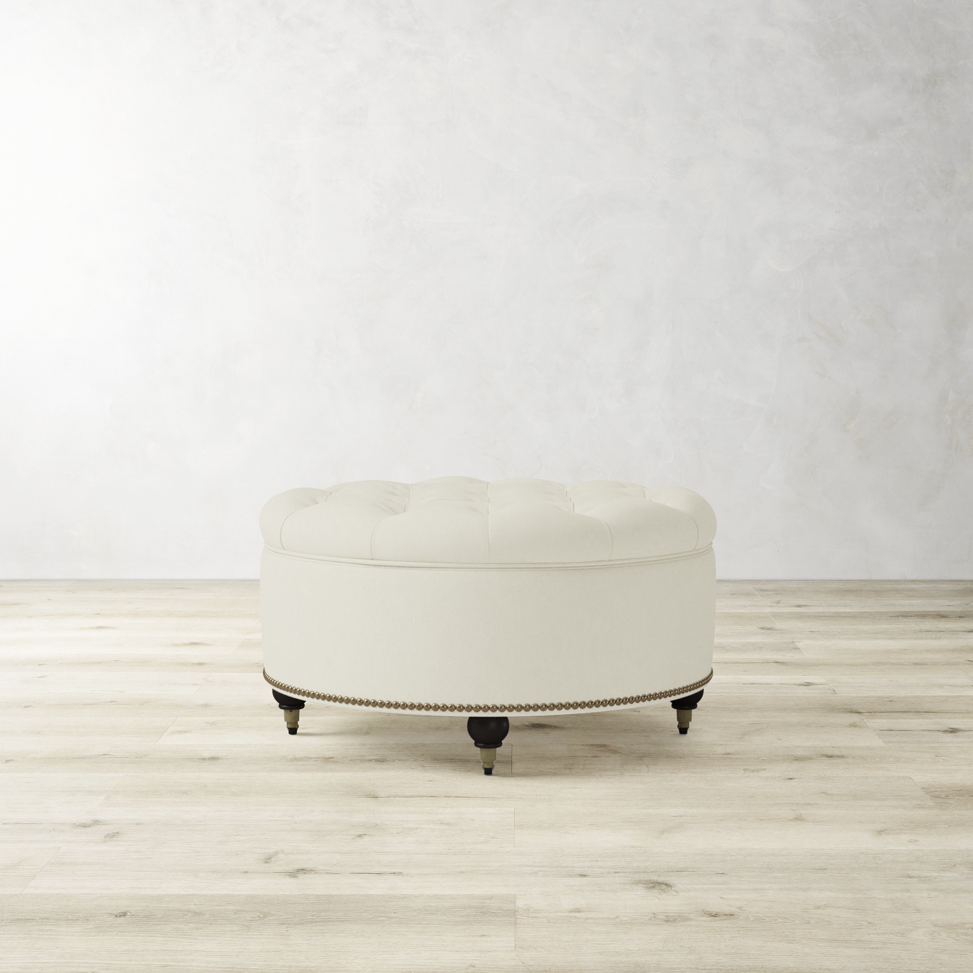 Soho Tufted Round Storage Ottoman (36)