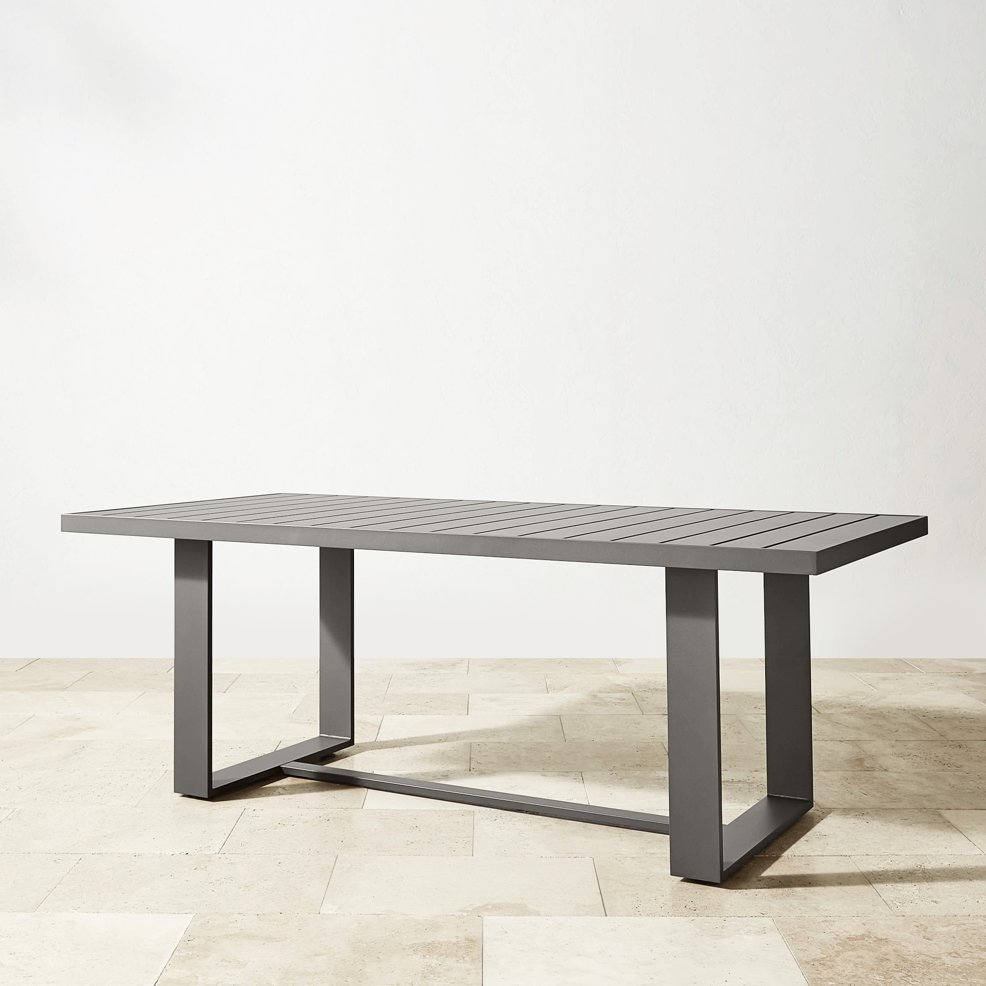 Santa Barbara Outdoor Metal Rectangular Dining Table (84)