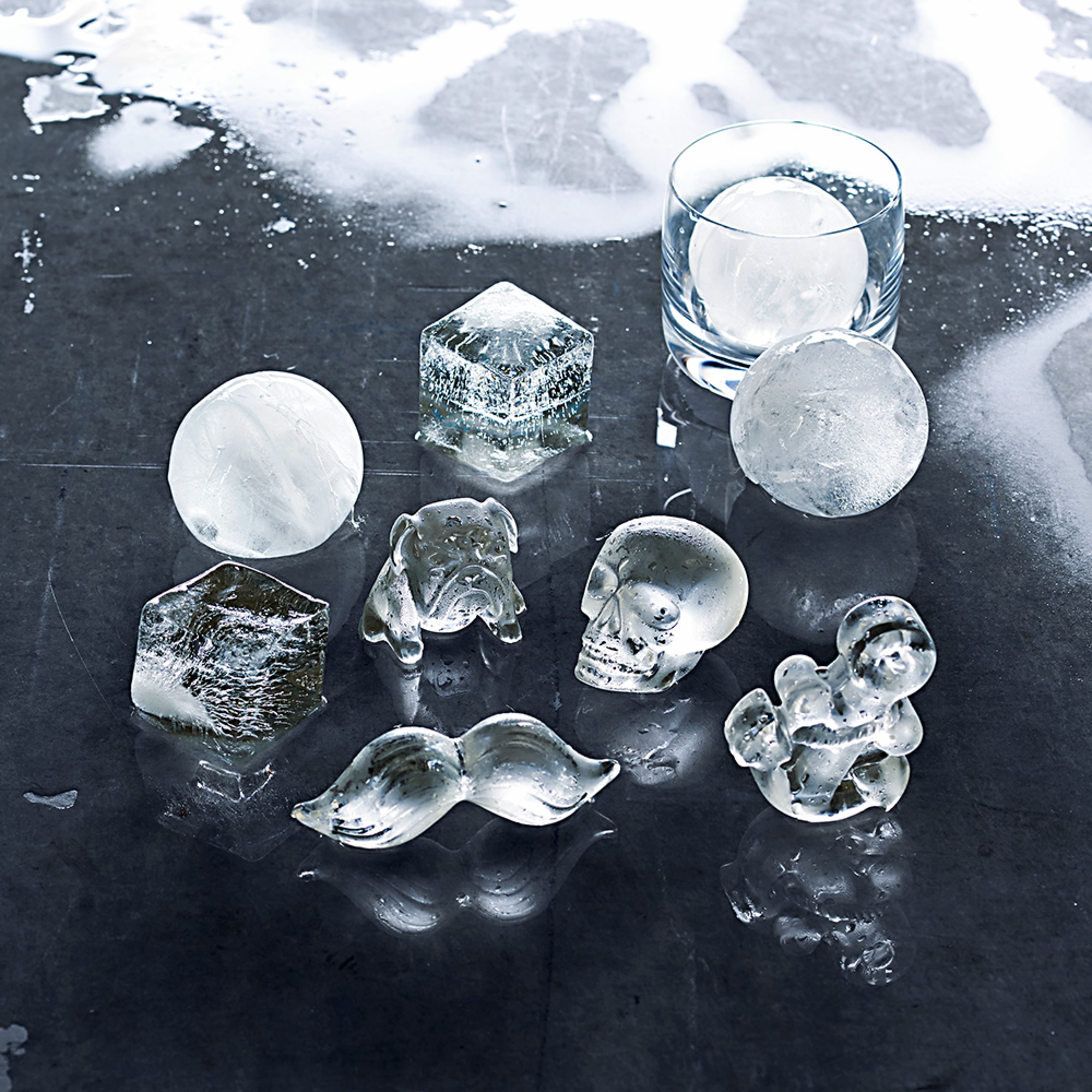 Williams Sonoma Novelty Ice Mold, Set of 2, Bulldog