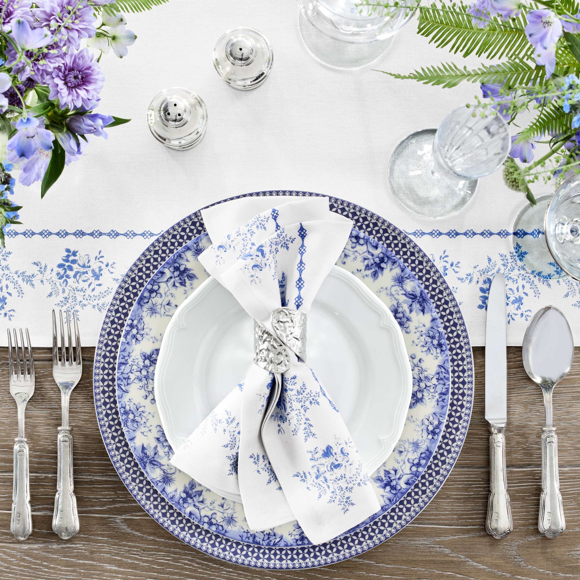 English Floral Napkins, Set of 4