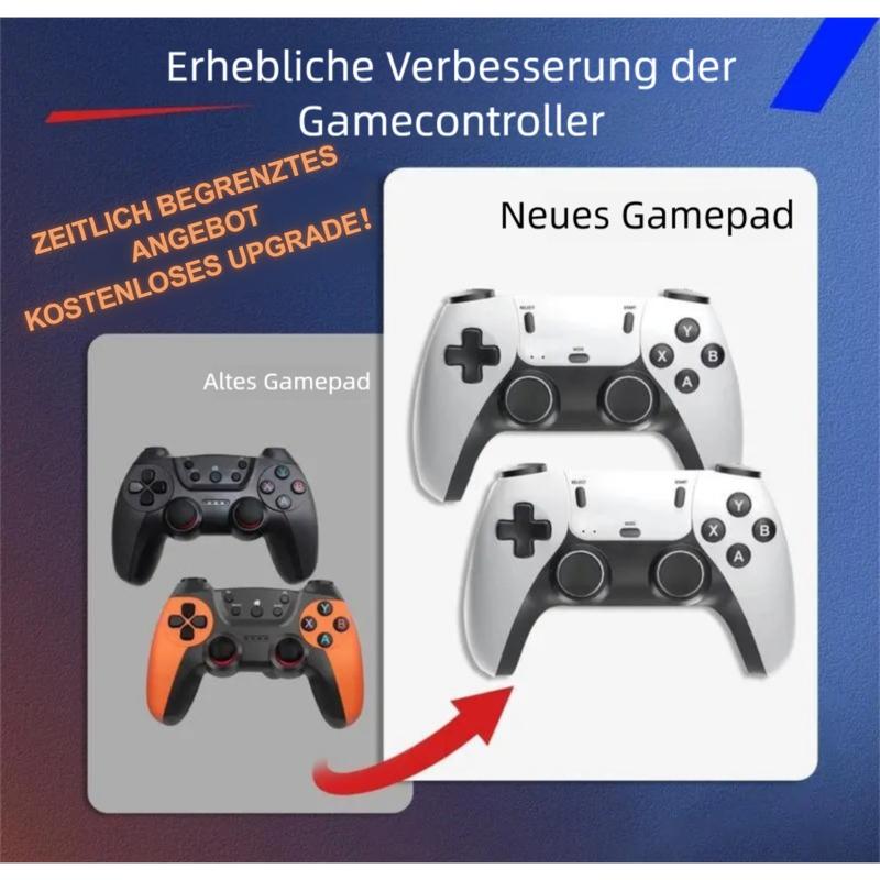 Cadeaux de Noël pour enfants : plus de 40 000 jeux. La console rétro M15 Plus, mise à niveau, est livrée avec des manettes et offre plus de 40 000 jeux, dont deux manettes sans fil et une interface HDMI Plug-and-Play pour téléviseur.