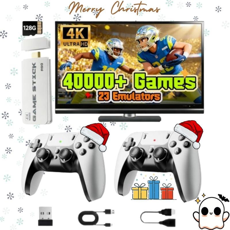 Cadeaux de Noël pour enfants : plus de 40 000 jeux. La console rétro M15 Plus, mise à niveau, est livrée avec des manettes et offre plus de 40 000 jeux, dont deux manettes sans fil et une interface HDMI Plug-and-Play pour téléviseur.