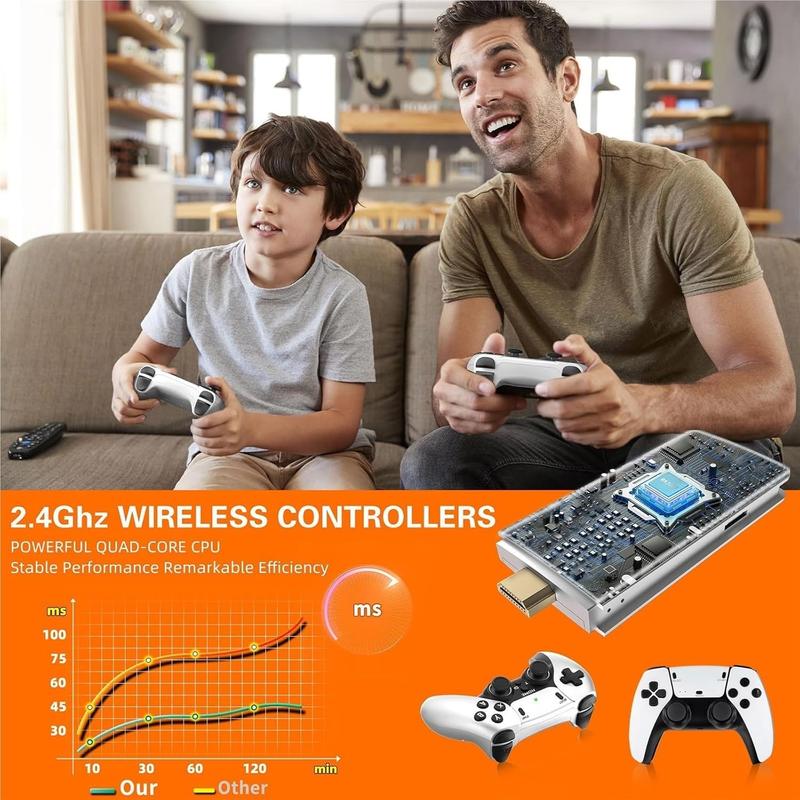 Cadeaux de Noël pour enfants : plus de 40 000 jeux. La console rétro M15 Plus, mise à niveau, est livrée avec des manettes et offre plus de 40 000 jeux, dont deux manettes sans fil et une interface HDMI Plug-and-Play pour téléviseur.